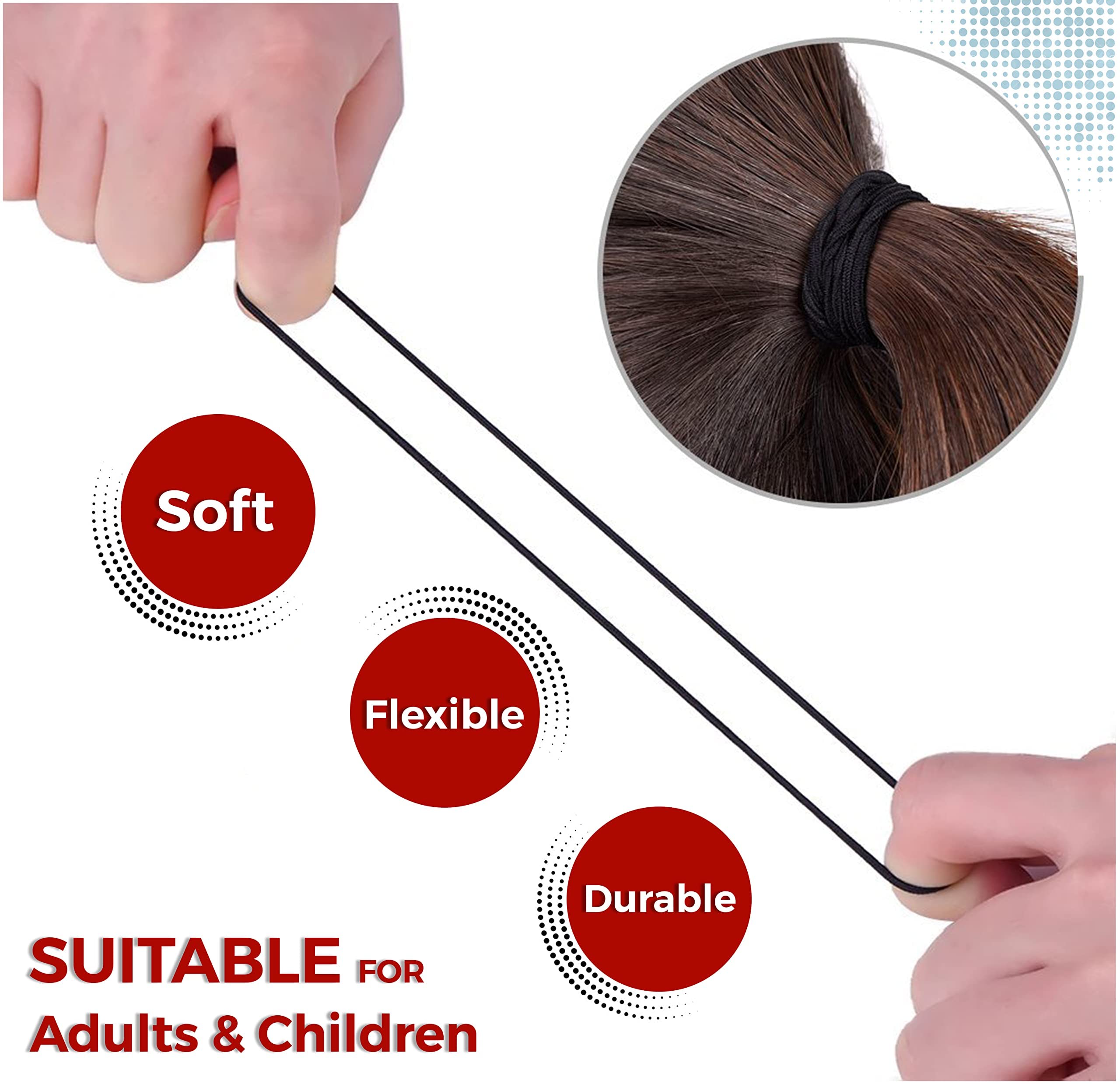 340 Pcs Blonde & Black Bobby Pins with 120 Hair Bands & 30 Elastic Bands - Hair Pins for Buns, Kirby Grips, Hair Ties & Bobbles - Perfect for Women's Hairstyling, Updos, Ponytails & Everyday Hair Accessories