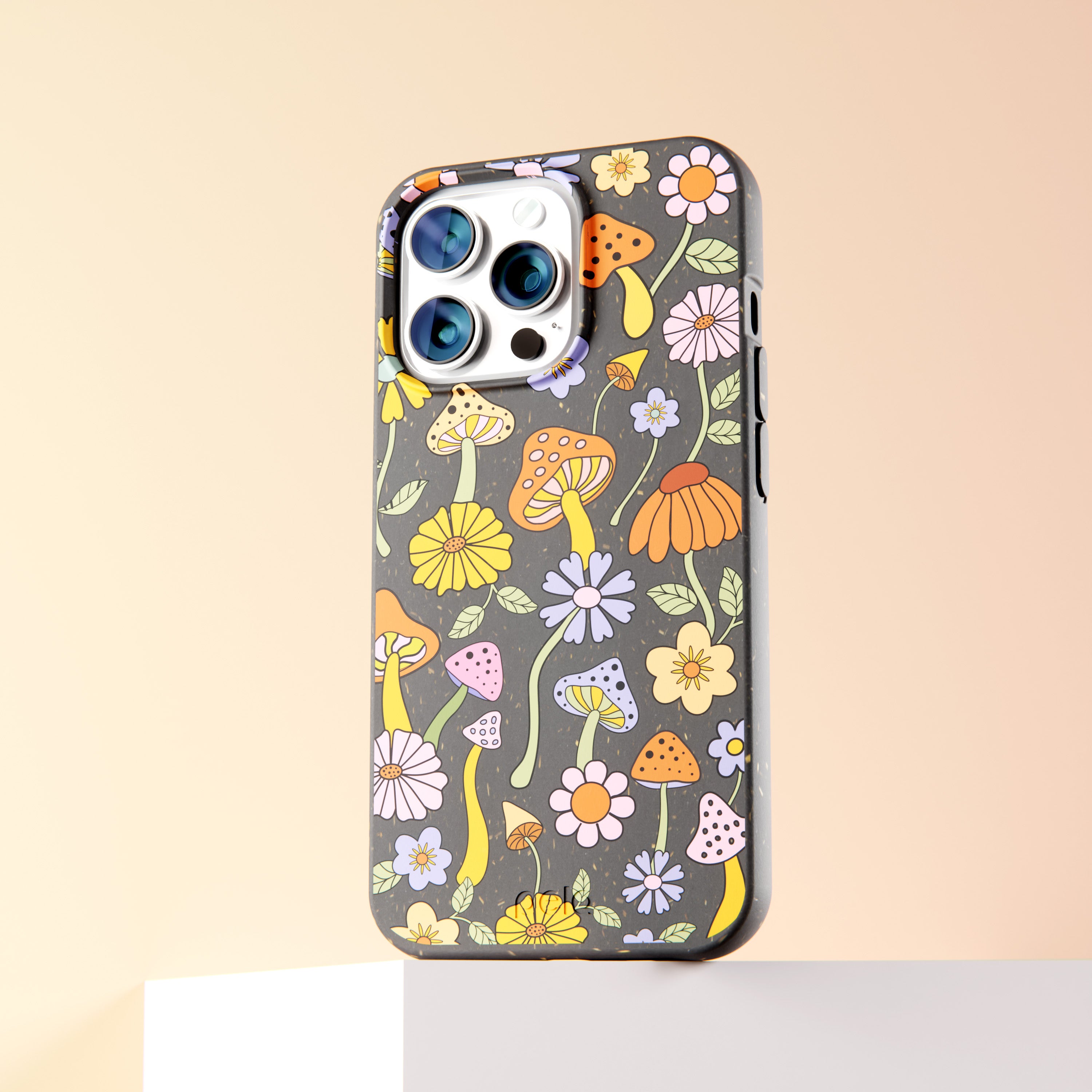 Premium Black Midnight Mushroom Design Samsung Galaxy S22 Phone Case - Protective Cover for Everyday Use & Outdoor Adventures