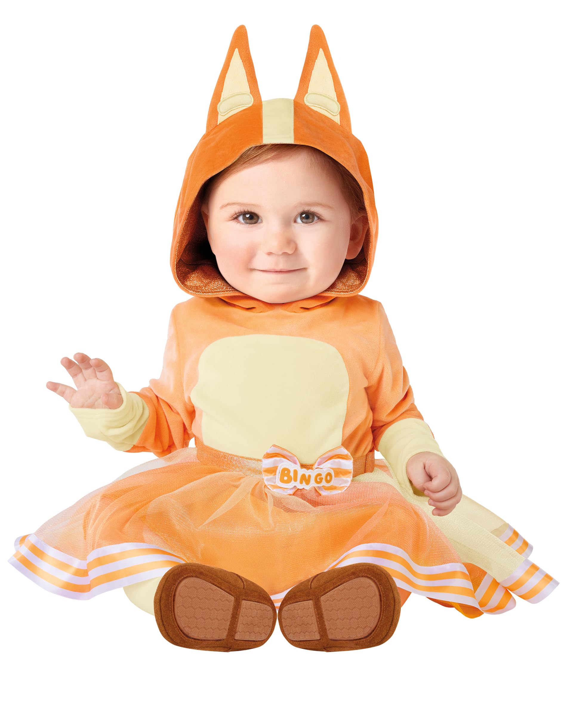 Bluey Bingo Baby Dress Costume - Official Disney Outfit for Halloween & Family Parties