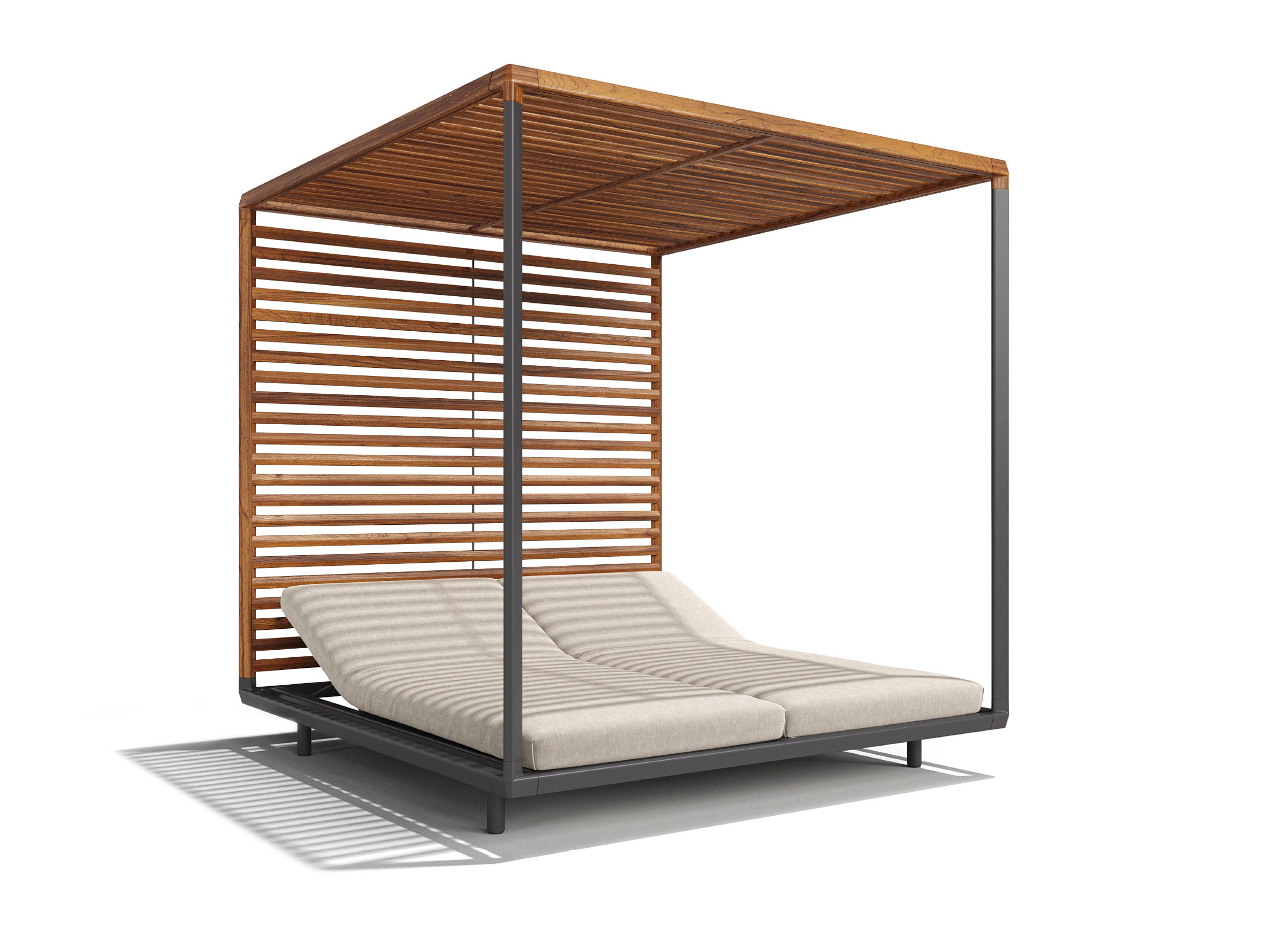 Luxury Pavilion Day Bed - Outdoor Patio Lounger for Relaxing in Garden, Poolside, or Backyard - Perfect for Sunbathing and Lounging