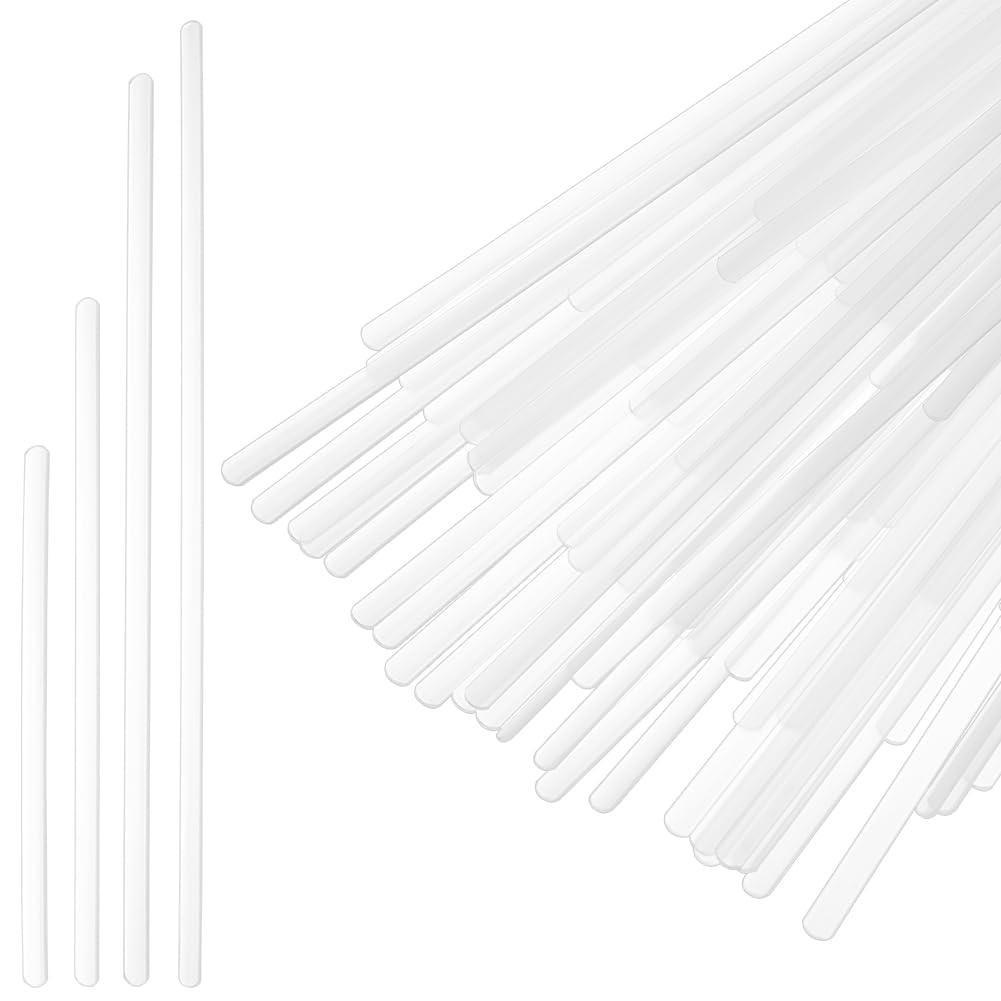 BENECREAT 80Pcs 4 Sizes PP Plastic Boning, 8mm/0.3inch Wide Corset Webbing Boning for Bridal Dress, Bustle, Handmade Craft, Wedding Dresses, DIY Sewing Supplies, 2mm Thick - Perfect for Corsets, Costumes & Formal Gowns