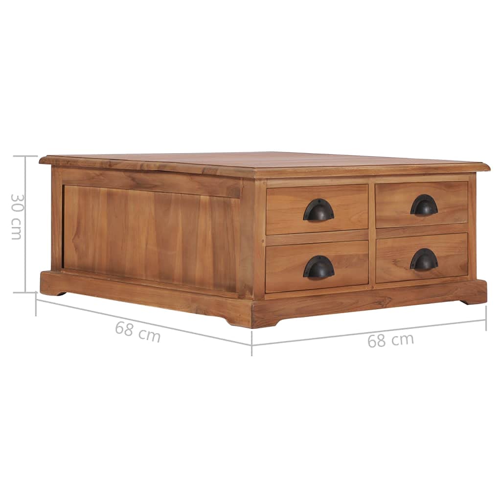 Solid Teak Wood Coffee Table 26.8