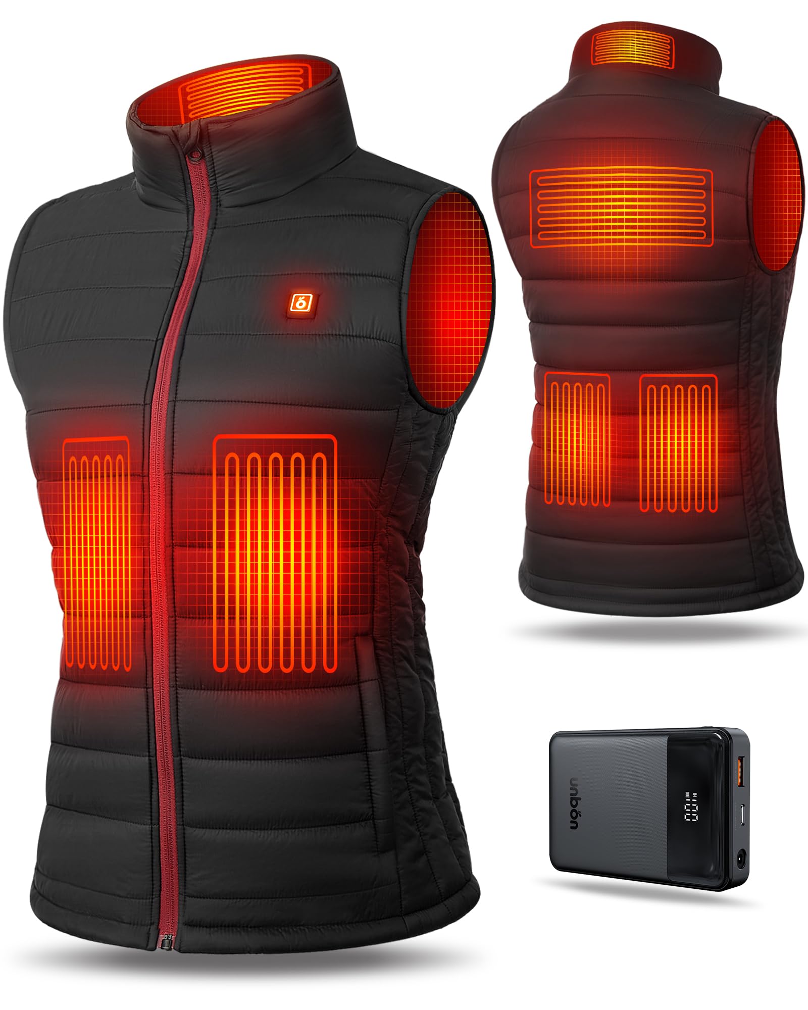 Rechargeable Heated Vest for Men & Women - Battery-Powered Winter Jacket with USB Heating - Perfect for Outdoor Activities, Hiking & Cold Weather
