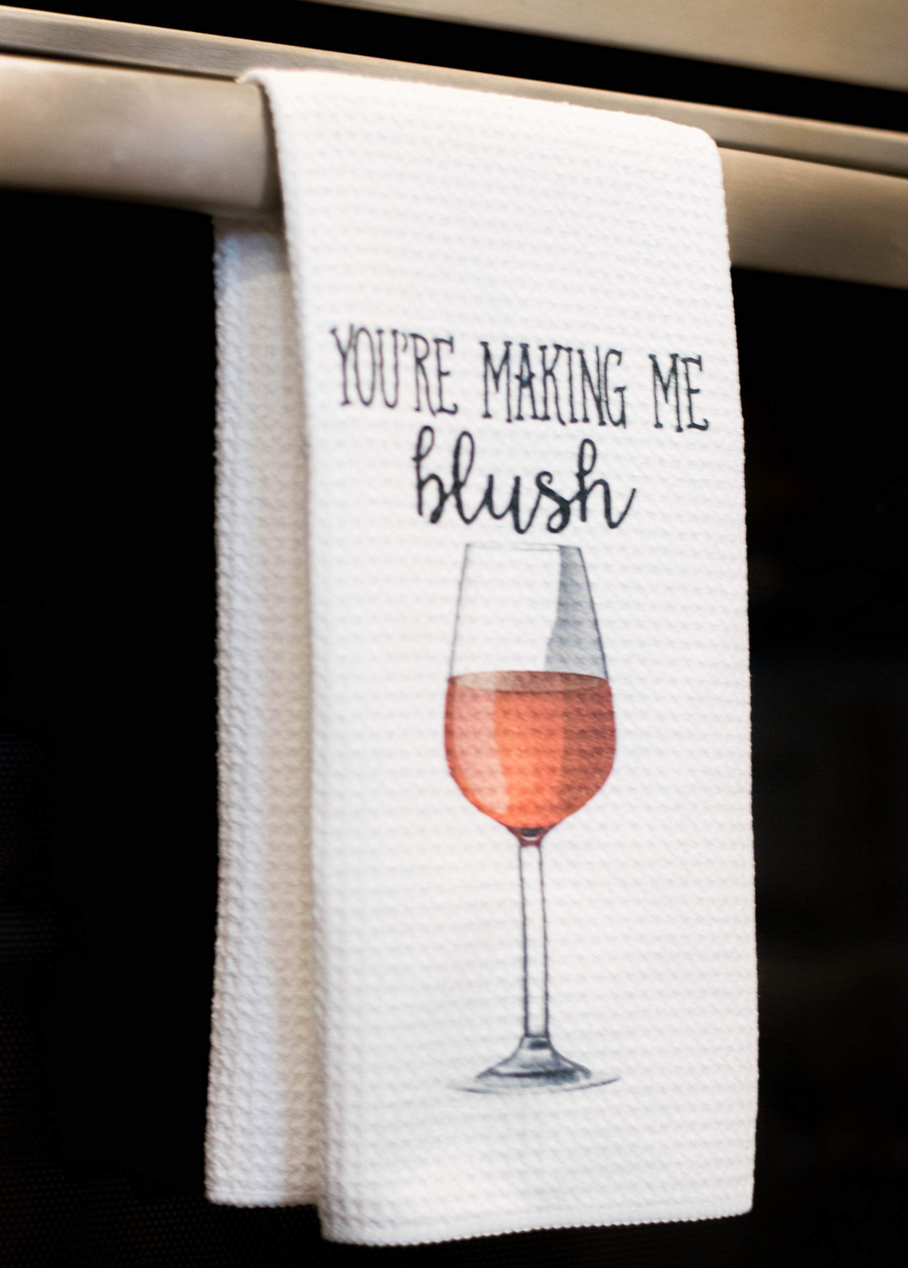 Funny Wine Lovers Tea Towels - Absorbent Kitchen Towels for Housewarming Gifts & Home Decor | Perfect for Wine Parties, Kitchen Decor & Hostess Gifts