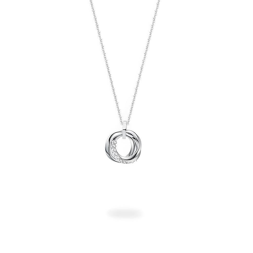 Trinity Infinity Necklace Pendant - Elegant Silver Love Symbol Jewelry for Women, Gift for Her, Anniversary & Valentine's Day - Perfect for Romantic Occasions & Everyday Wear