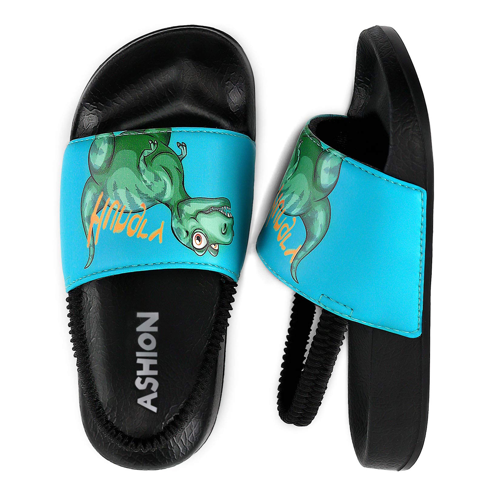 Non-Slip Toddler Water Shoes - Boys Girls Summer Pool Slides with Adjustable Back Strap | Comfortable Beach Sandals for Kids, Perfect for Swimming, Playground & Outdoor Activities (Toddler/Little Kids)