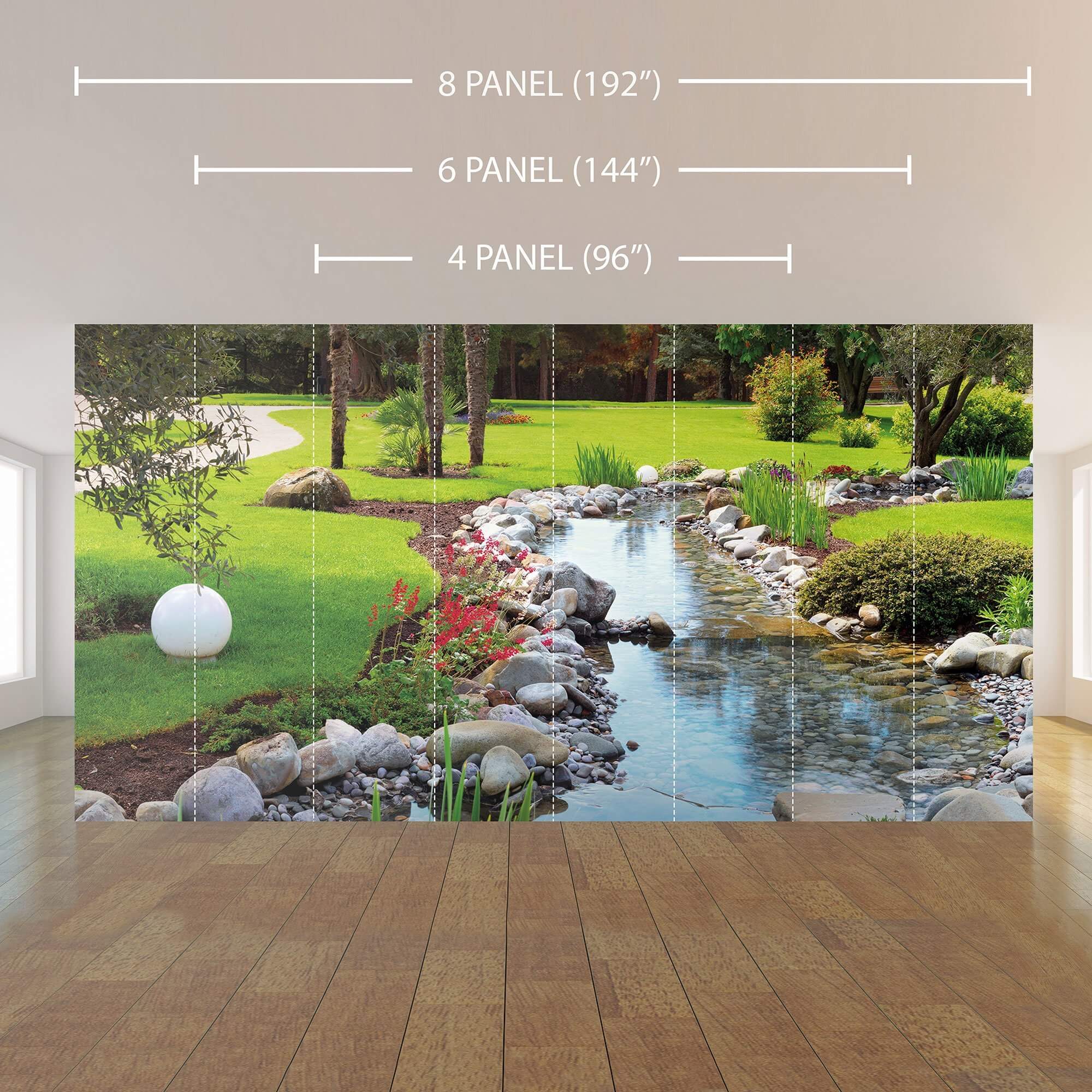 Green Garden Peel and Stick Removable Wallpaper Mural 9437 - Self-Adhesive Decorative Wall Sticker for Home, Office & Nursery Decor
