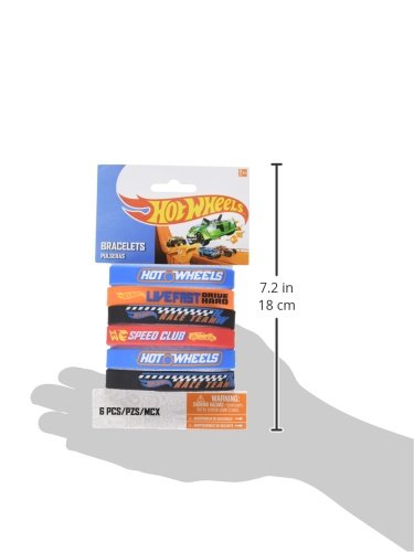 Hot Wheels Wild Racer Rubber Bracelet - Kids Party Favors, Birthday Gifts, Race Car Themed Accessories for Boys & Girls - Perfect for Birthday Parties, School Events & Playdates