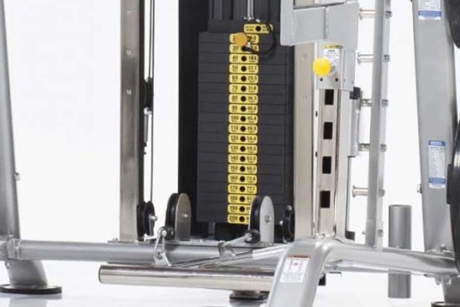 TuffStuff Evolution Smith Machine & Half Cage Set (CSM 725WS) - Home Gym Strength Training Equipment for Weight Lifting & Fitness Workouts