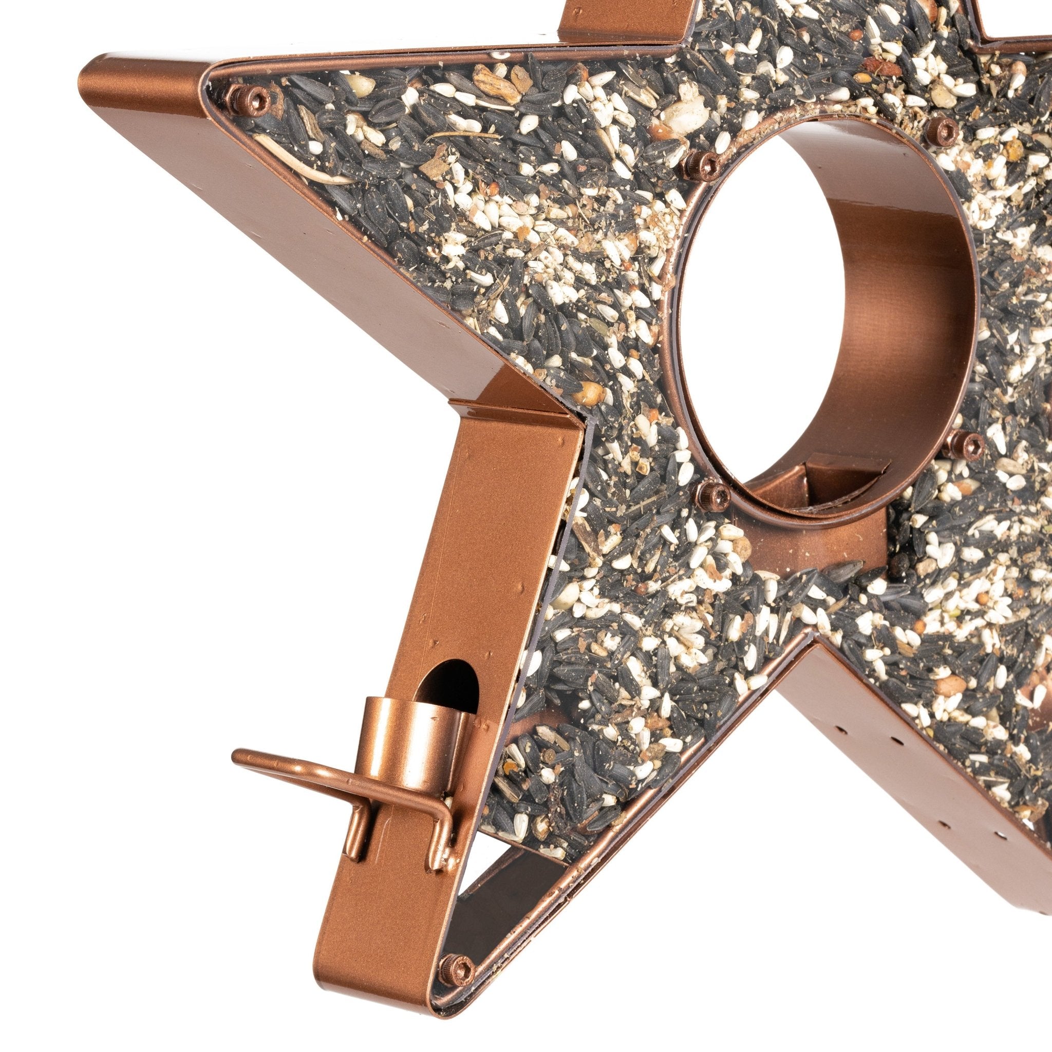 Star Fly Thru™ Bird Feeder - Squirrel Proof Hanging Bird Feeder with Large Capacity for Outdoor Garden, Backyard & Patio - Attract Cardinals, Finches & Wild Birds (Perfect for Bird Watching & Nature Lovers)
