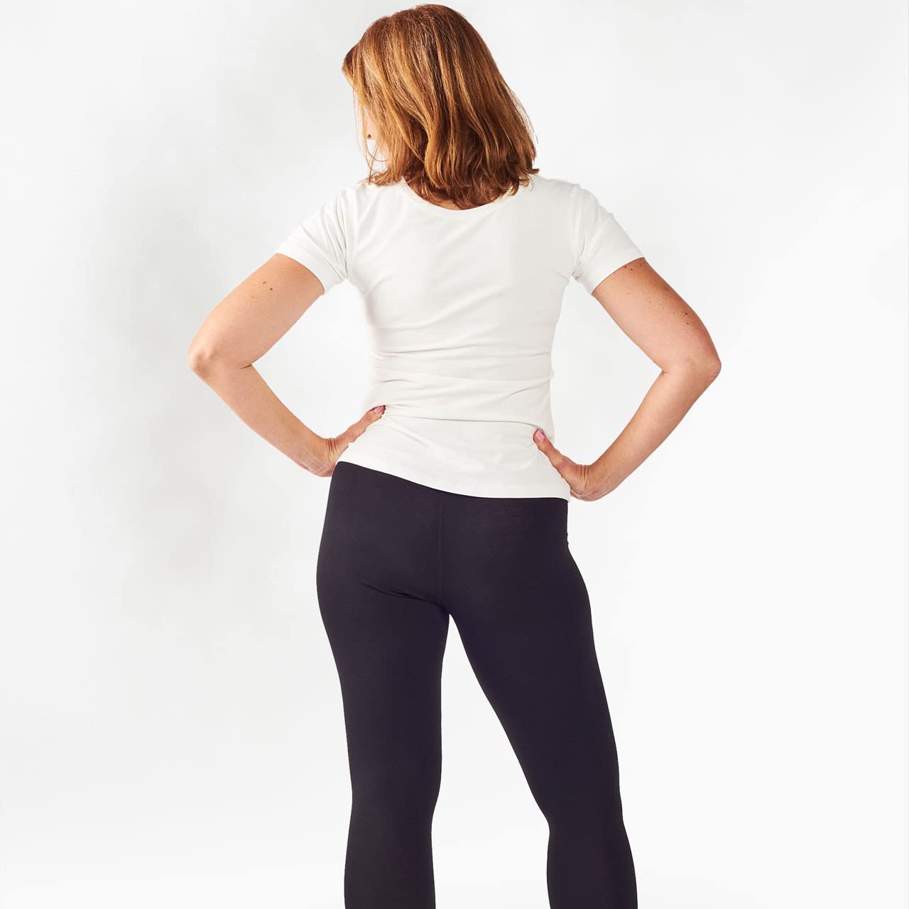 Maggie's Organic Cotton Midcalf Leggings for Women - Super Soft Workout & Yoga Pants - Breathable Base Layer Leggings - Perfect for Gym, Running, and Everyday Comfort