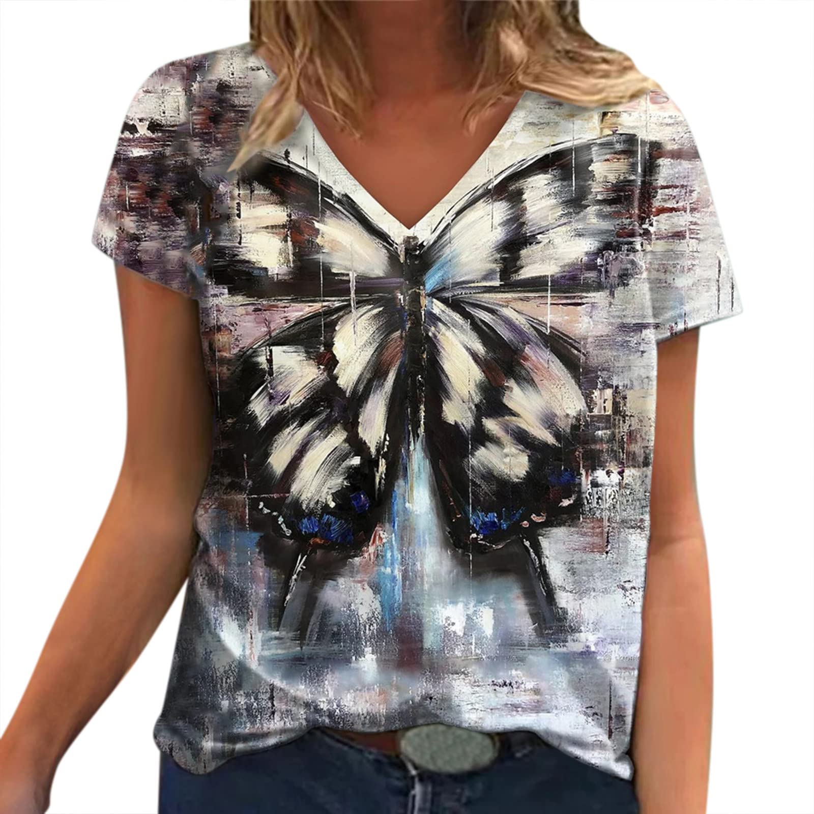 Women's Fashion Tank Tops - Summer Casual V-Neck Sleeveless Shirts, Color Block Blouses & Loose Cute Camis | Perfect for Beach, Gym, Yoga & Everyday Wear
