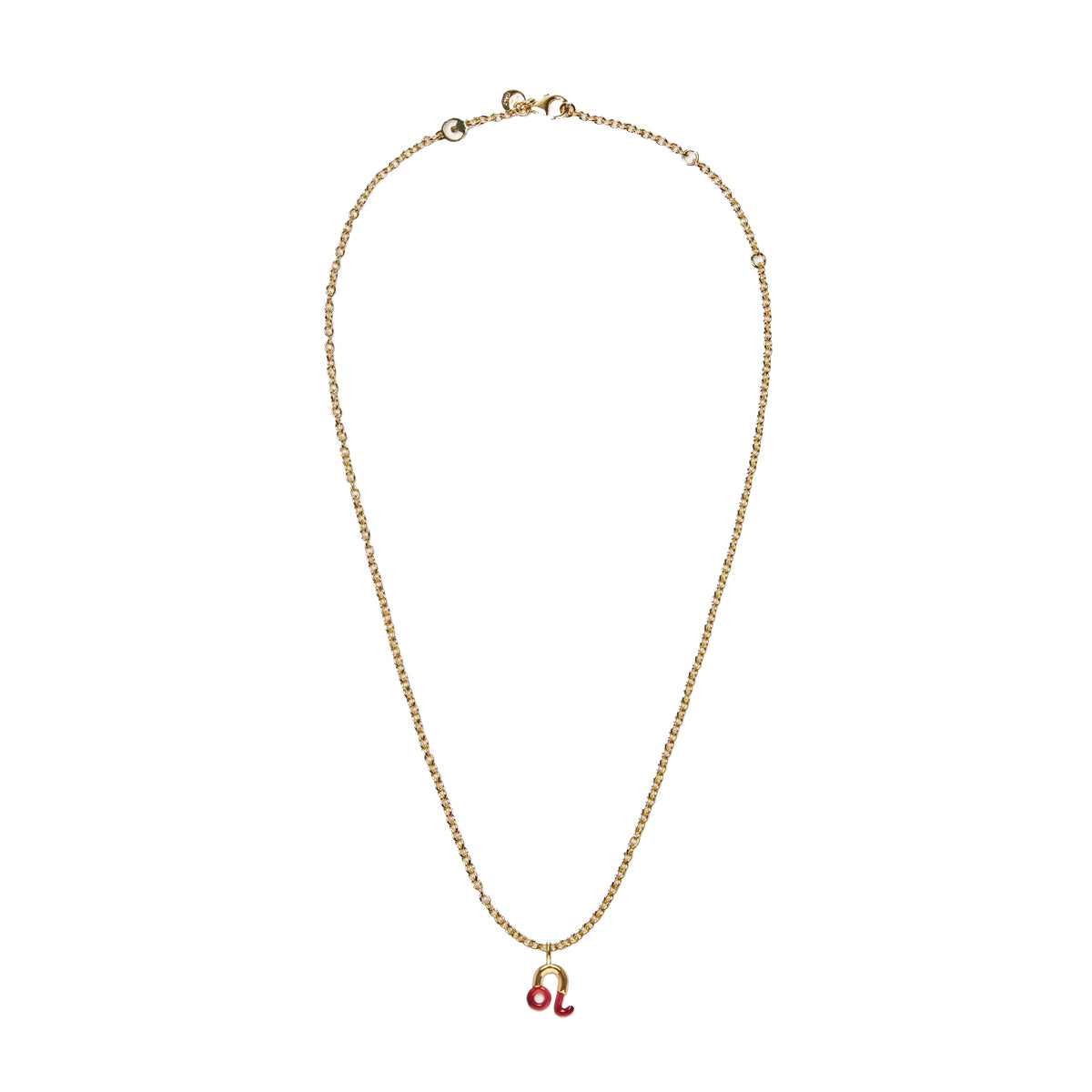 Coccinelle Leo Gold Marsala Necklace - Elegant Gold Plated Pendant for Women | Perfect for Parties, Weddings & Special Occasions
