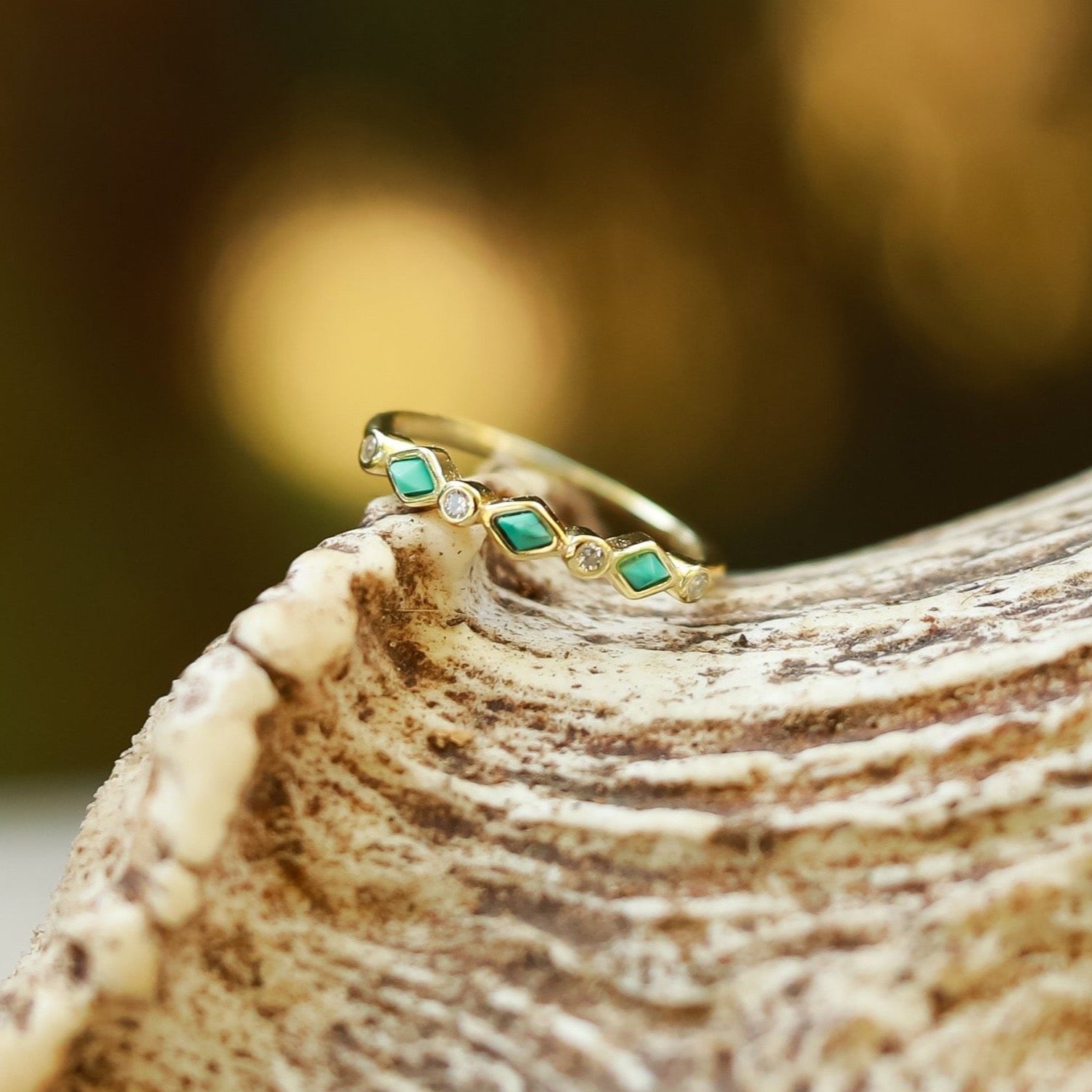 14K Gold Tulum Stacking Band Ring for Women - Dainty Minimalist Stackable Rings for Everyday Wear, Layering & Special Occasions