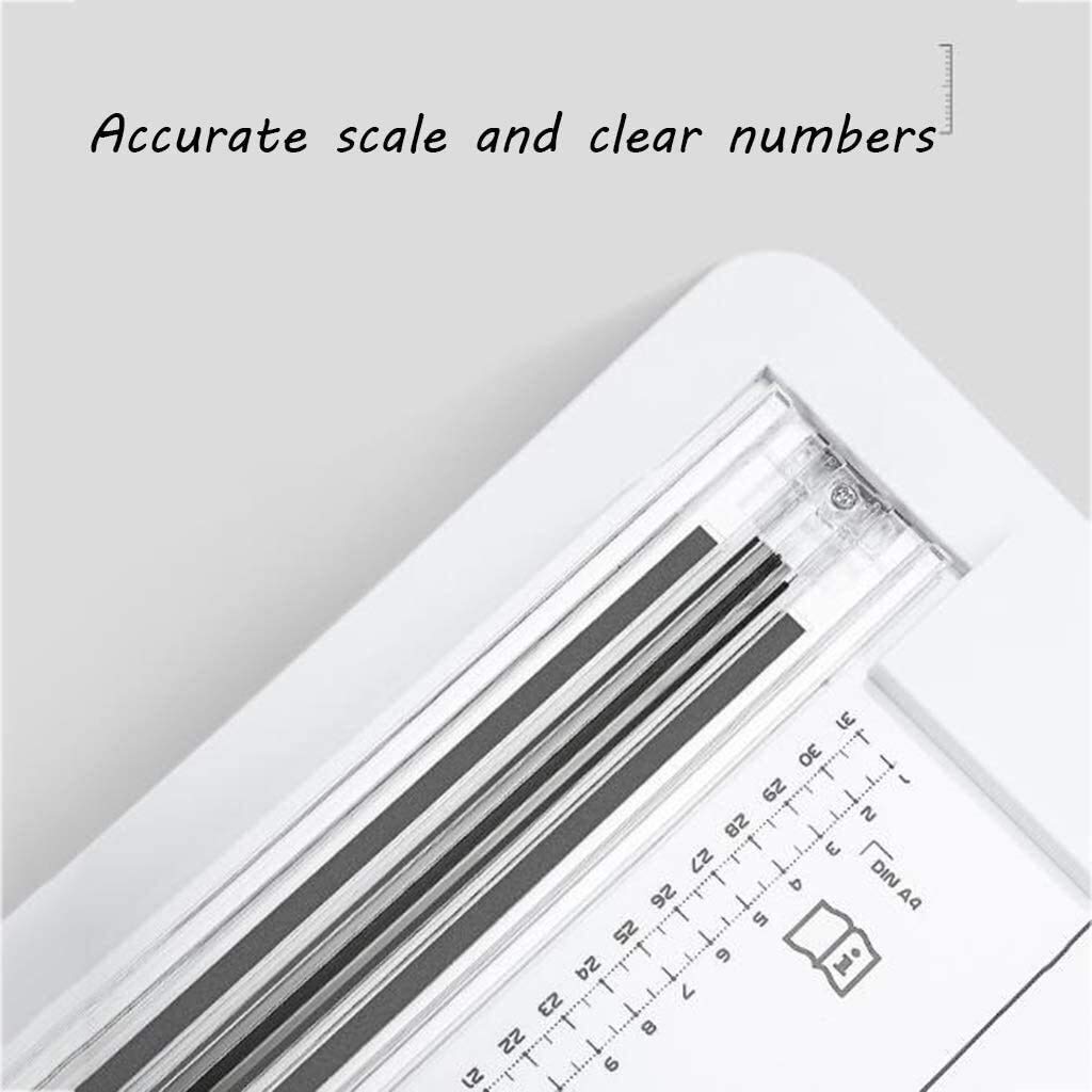 Premium Titanium A4 Paper Cutter & Trimmer - Portable Guillotine Scrapbooking Tool with Side Ruler for Office, Crafting & DIY Projects | Perfect for Card Making, Photo Albums & Document Cutting