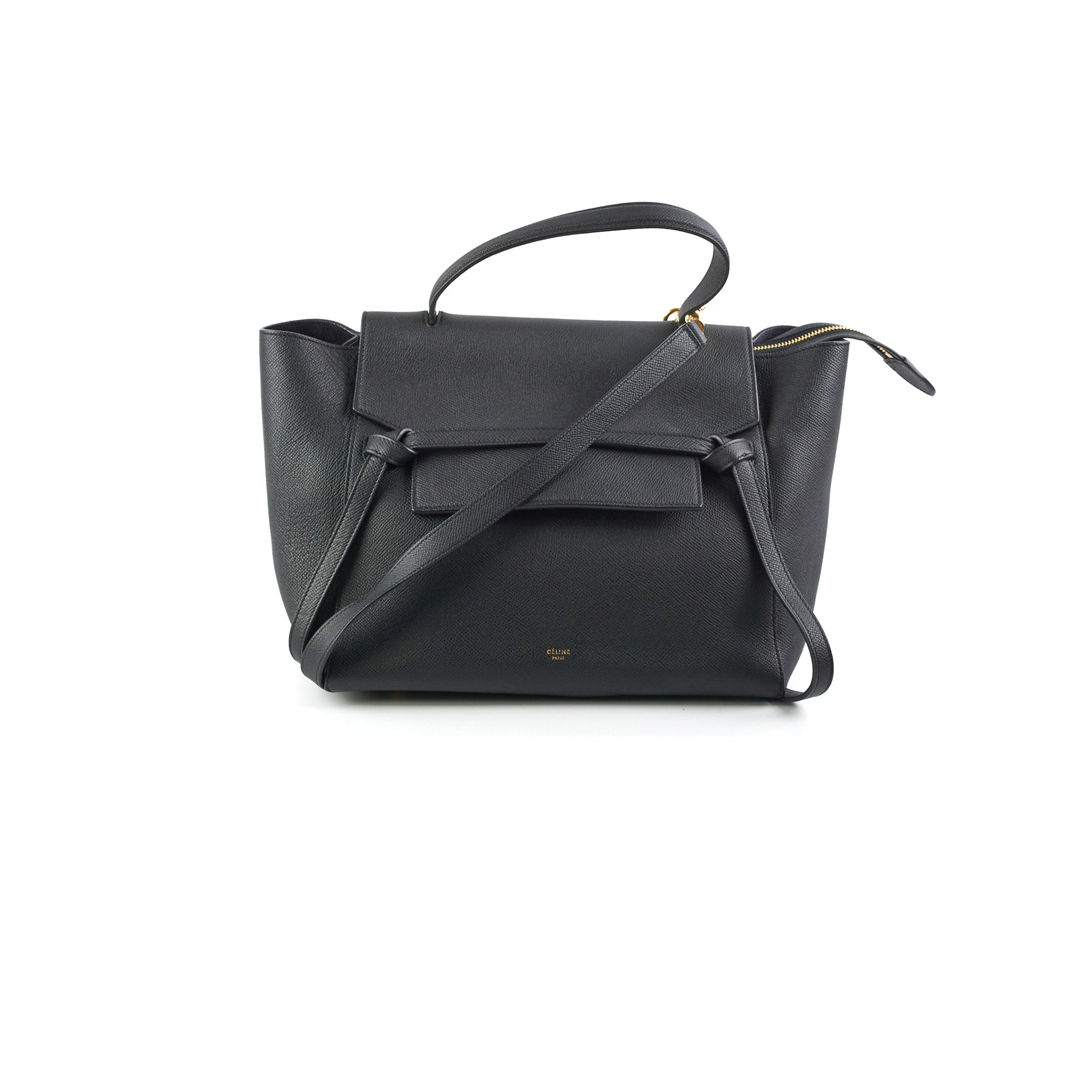 Celine Mini Belt Bag Black | Genuine Leather Crossbody Bag for Women | Perfect for Travel, Work & Everyday Use