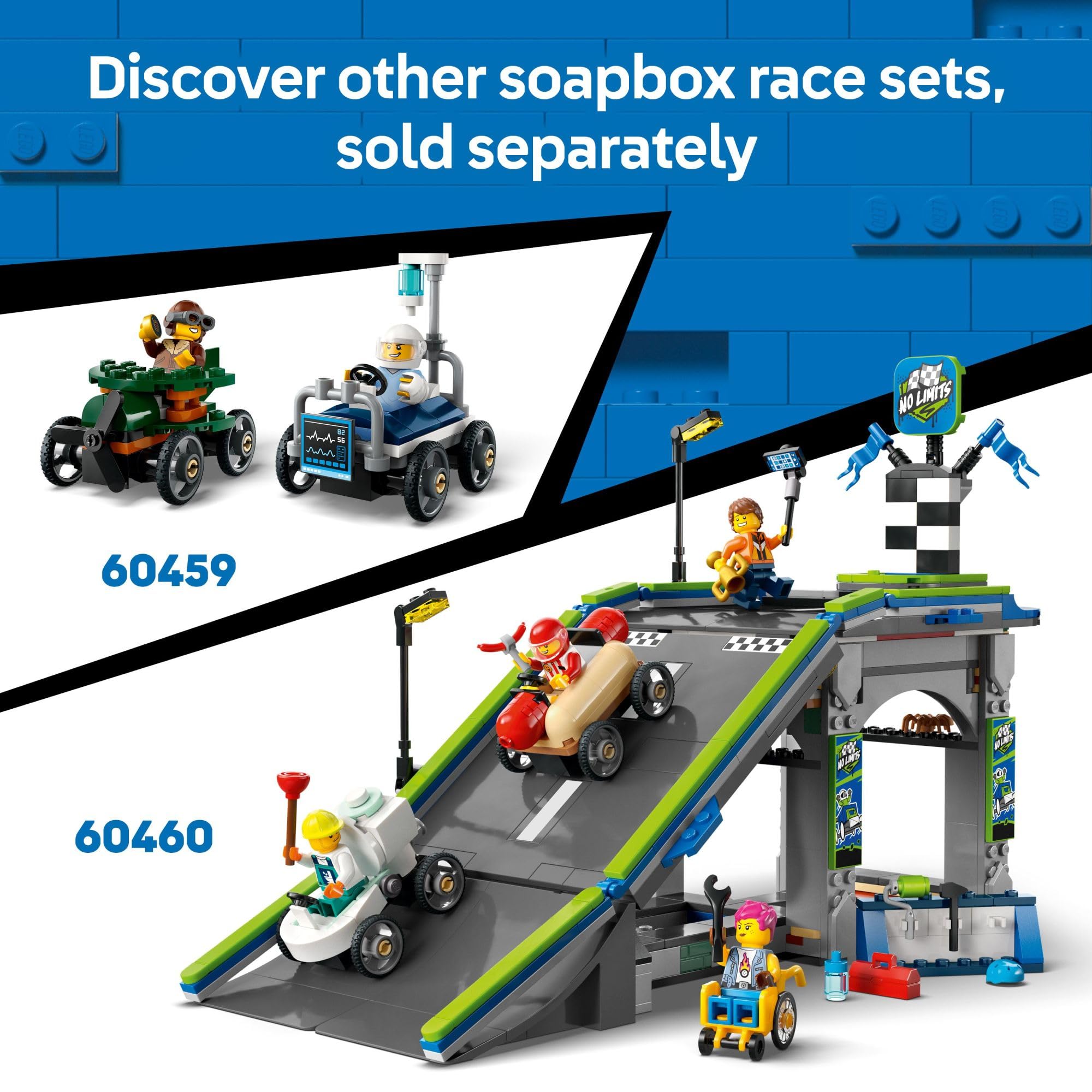 LEGO City Pizza vs. Fire Truck Race Car Building Set (60458) - Fun Construction Toy for Kids Ages 5+ with Chef & Firefighter Minifigures - Perfect Birthday & Holiday Gift for Boys & Girls - Great for Creative Play & Role-Playing Scenarios