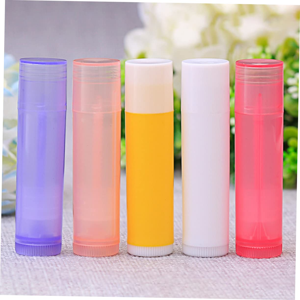 Mikinona 56pcs Empty Lip Balm Tubes - Refillable Lipstick Containers for DIY Lip Gloss, Lipstick & Cosmetics - Perfect for Home, Salon & Travel Use