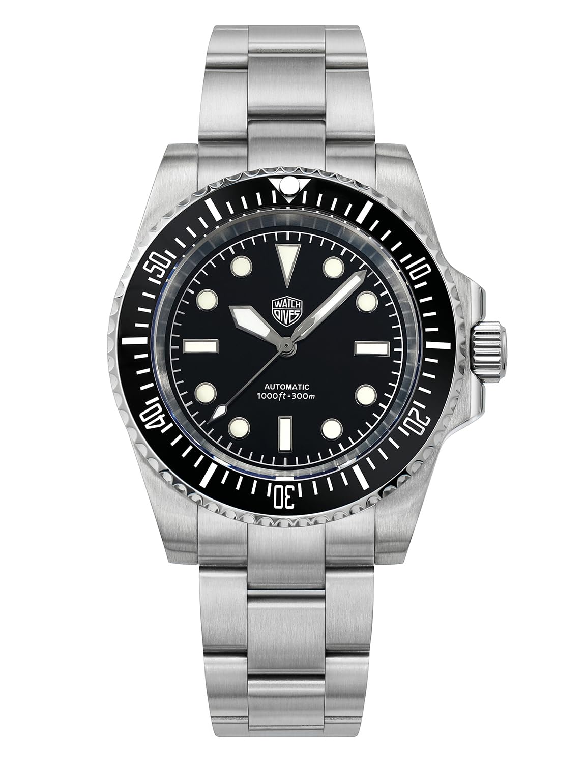 Watchdives Automatic Diver Watches for Men - NH35 Movement, Sapphire Crystal, Luminous Dial - Professional Waterproof Wristwatch for Diving, Swimming & Outdoor Adventures