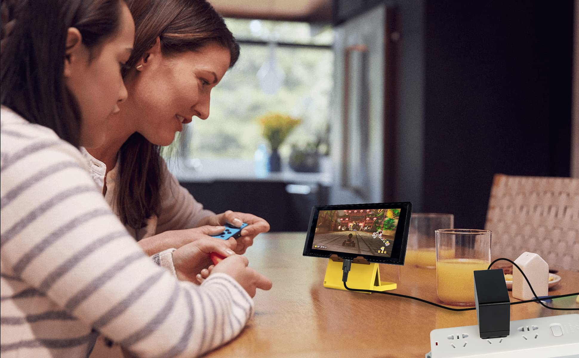 10Ft Fast Charger Replacement for Nintendo Switch - Supports TV Mode & Dock Station with 10Ft USB C Cable - Perfect for Gaming, Travel & Home Entertainment