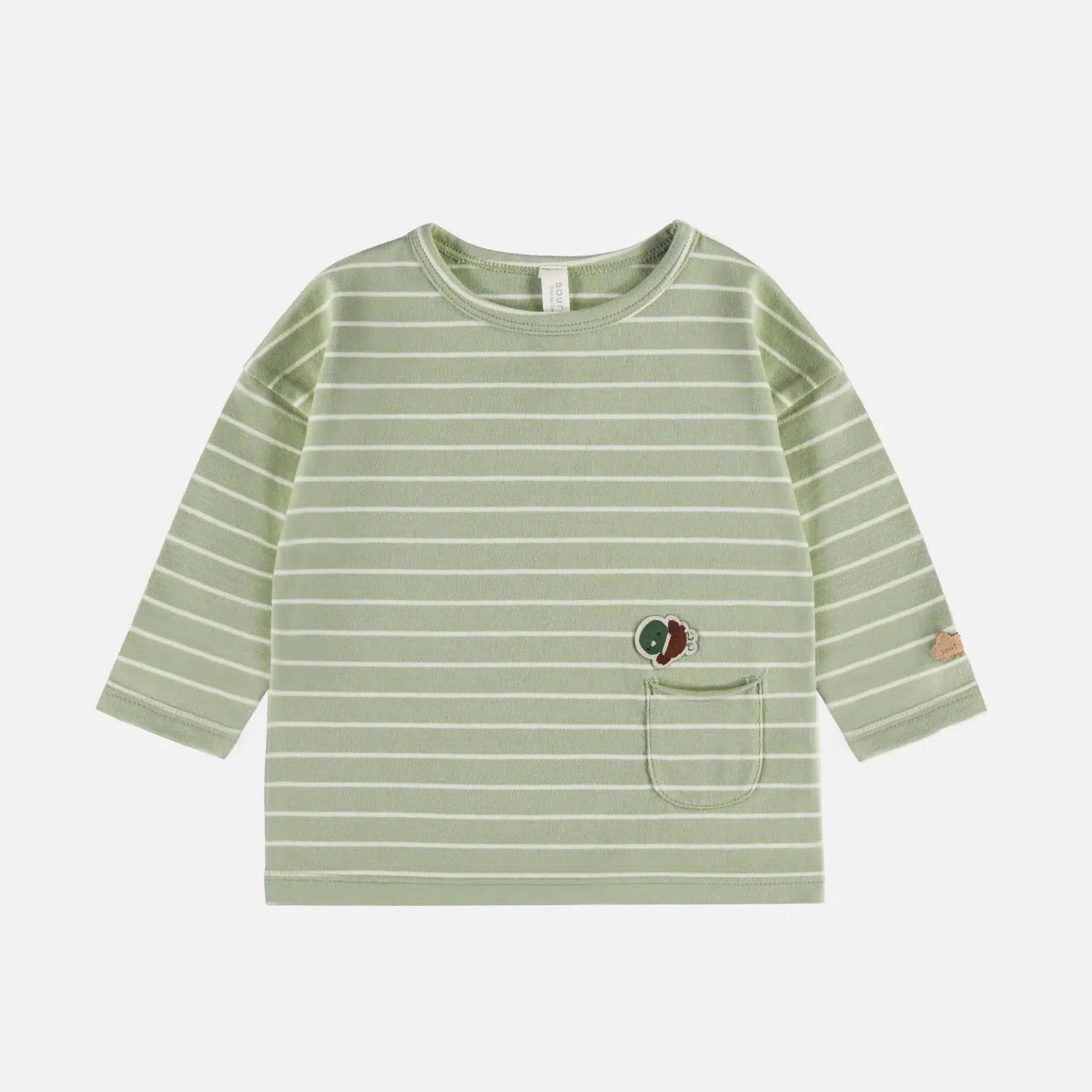 Mini Mouse Long Sleeve Green Stripe T-Shirt for Women - Cute Cartoon Graphic Tee - Casual Outfit for Disney Fans, Theme Parks & Everyday Wear