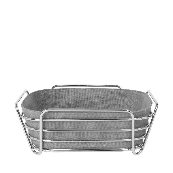 DELARA Stainless Steel Wire Serving Basket - Rustproof & Durable for Parties, Picnics, and Outdoor Dining - Perfect for Bread, Fruits, and Appetizers
