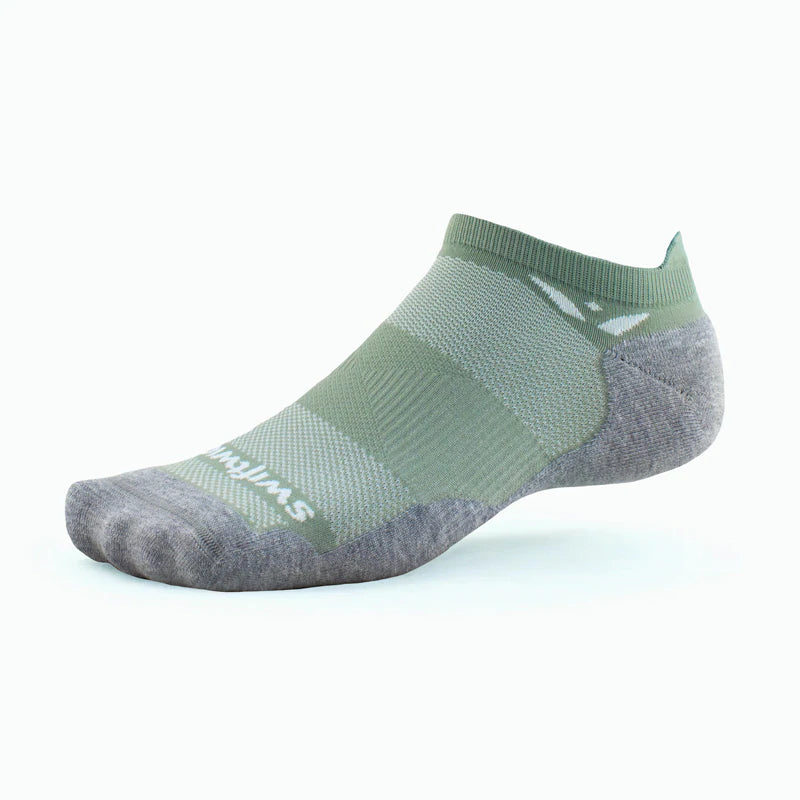 MAXUS ZERO Tab Running Socks for Men & Women - Breathable Cushioned Athletic Socks for Jogging, Gym, Workout & Marathon - Comfortable Performance Socks (Sage Green)