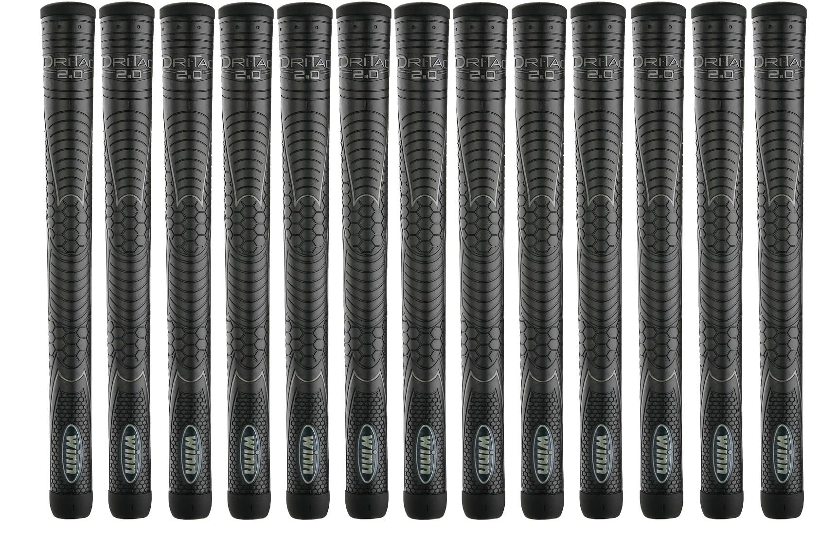 Winn Dri-Tac 2.0 Golf Grips Set of 13 - Standard, Midsize & Oversize with Advanced Polymer Technology | Perfect for Golf Club Regripping & Improved Performance