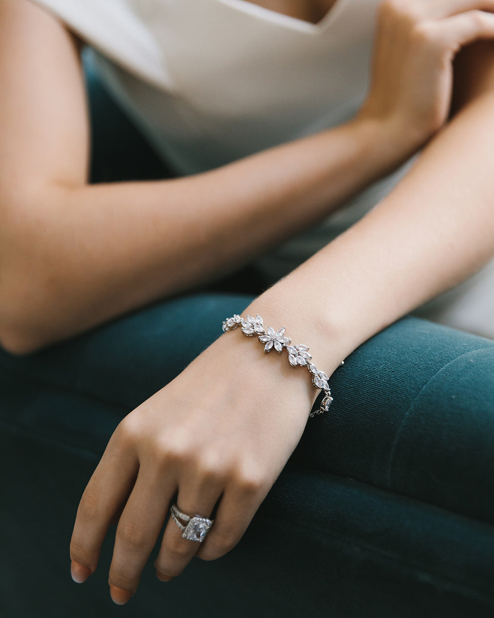 Darcy CZ Bracelet for Women - Elegant Cubic Zirconia Jewelry for Parties, Weddings & Everyday Wear