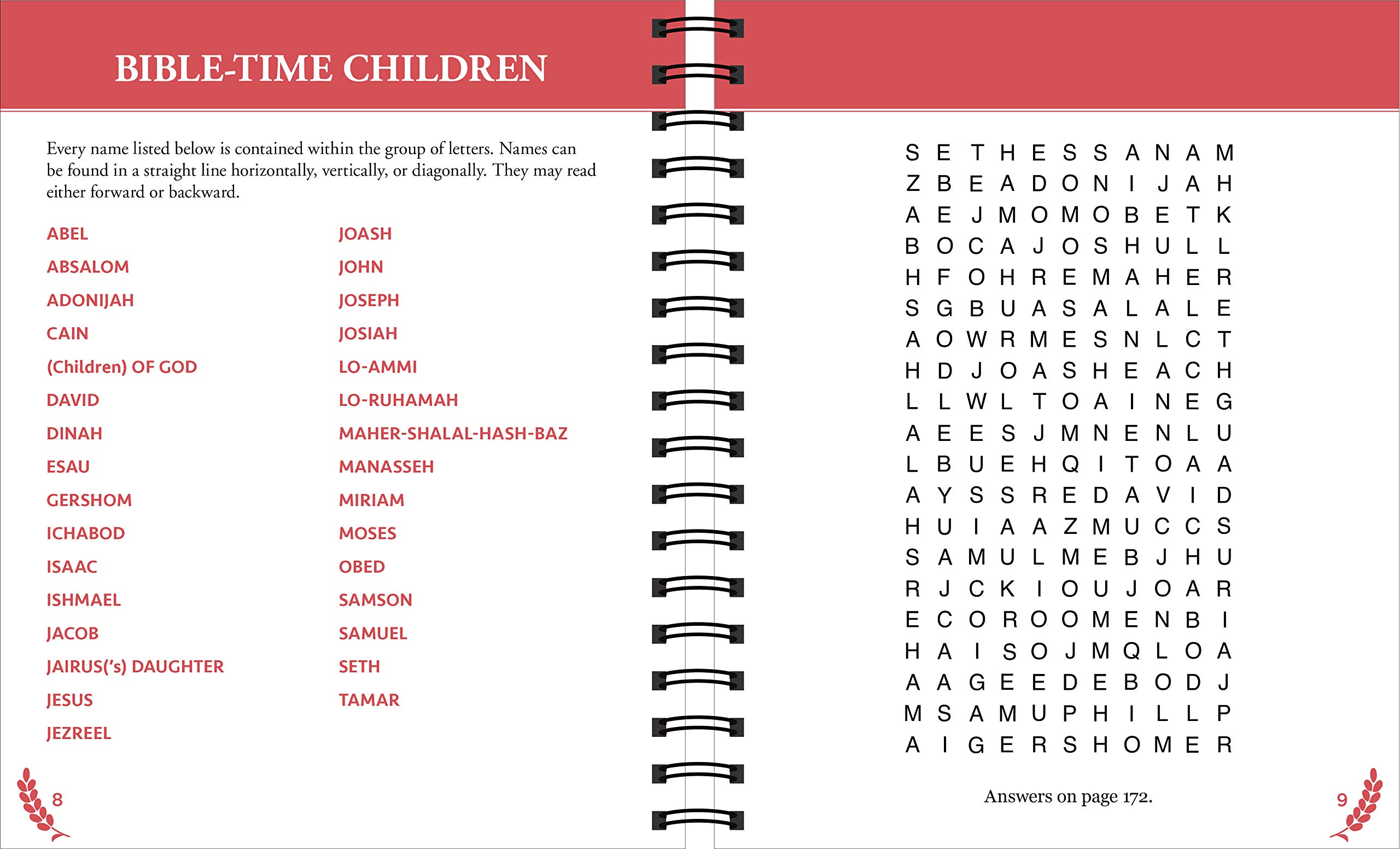 Brain Games - Large Print Bible Word Search Puzzle Book (Red) | Fun & Relaxing Christian Activity for Adults & Seniors | Perfect for Church Groups, Bible Study & Quiet Time