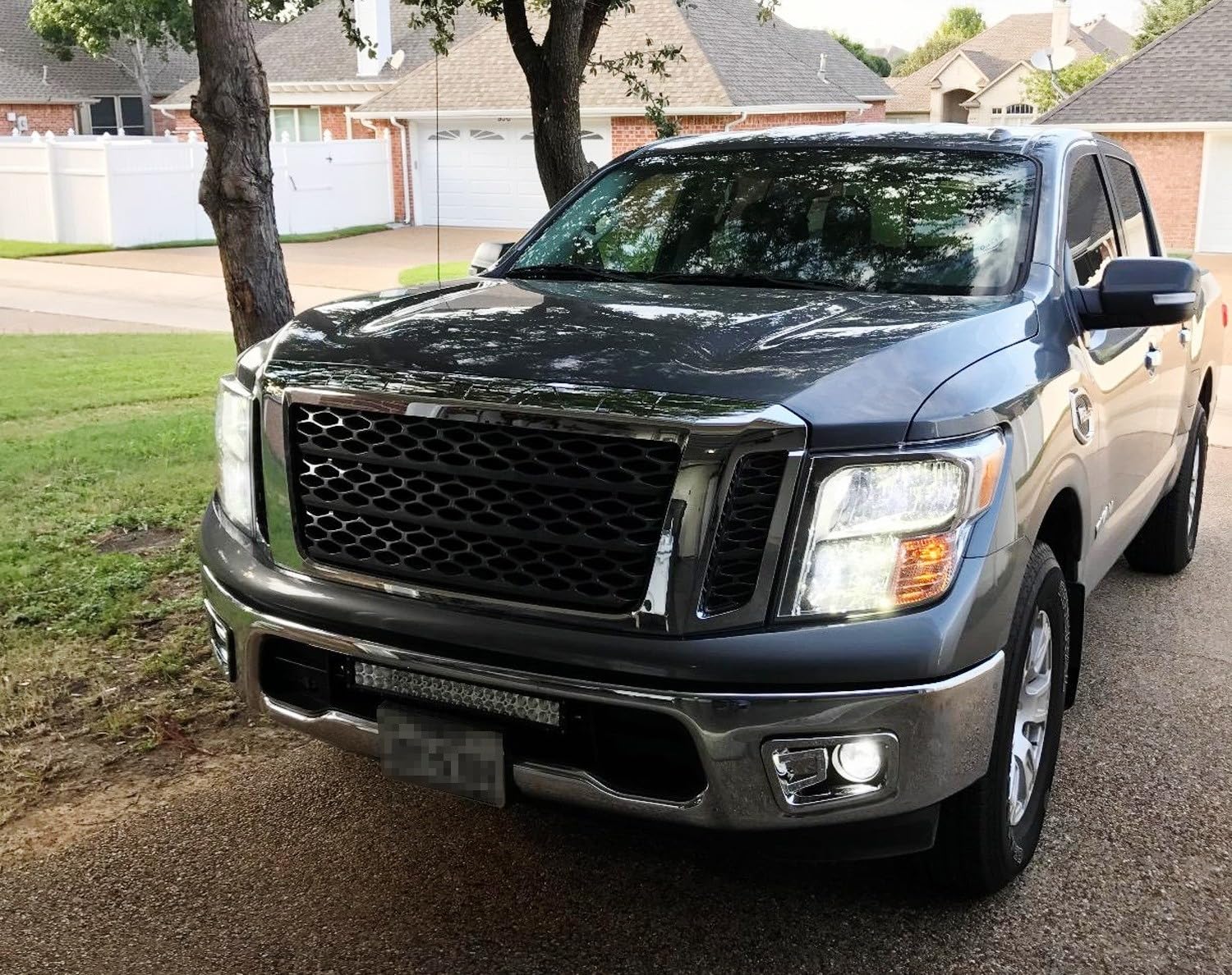 iJDMTOY Clear Lens Fog Lights Kit with Xenon White 15-SMD LED Bulbs - Compatible with 2017-2019 Nissan Titan & Titan XD | Includes Bezel Covers, On/Off Switch & Wiring Relay | Perfect for Night Driving & Off-Road Adventures