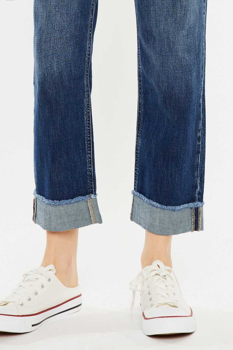 Finley Essentials High Rise Straight Leg Jeans for Women - Comfortable & Stretchy Denim Pants - Perfect for Casual Wear, Office & Everyday Outfits