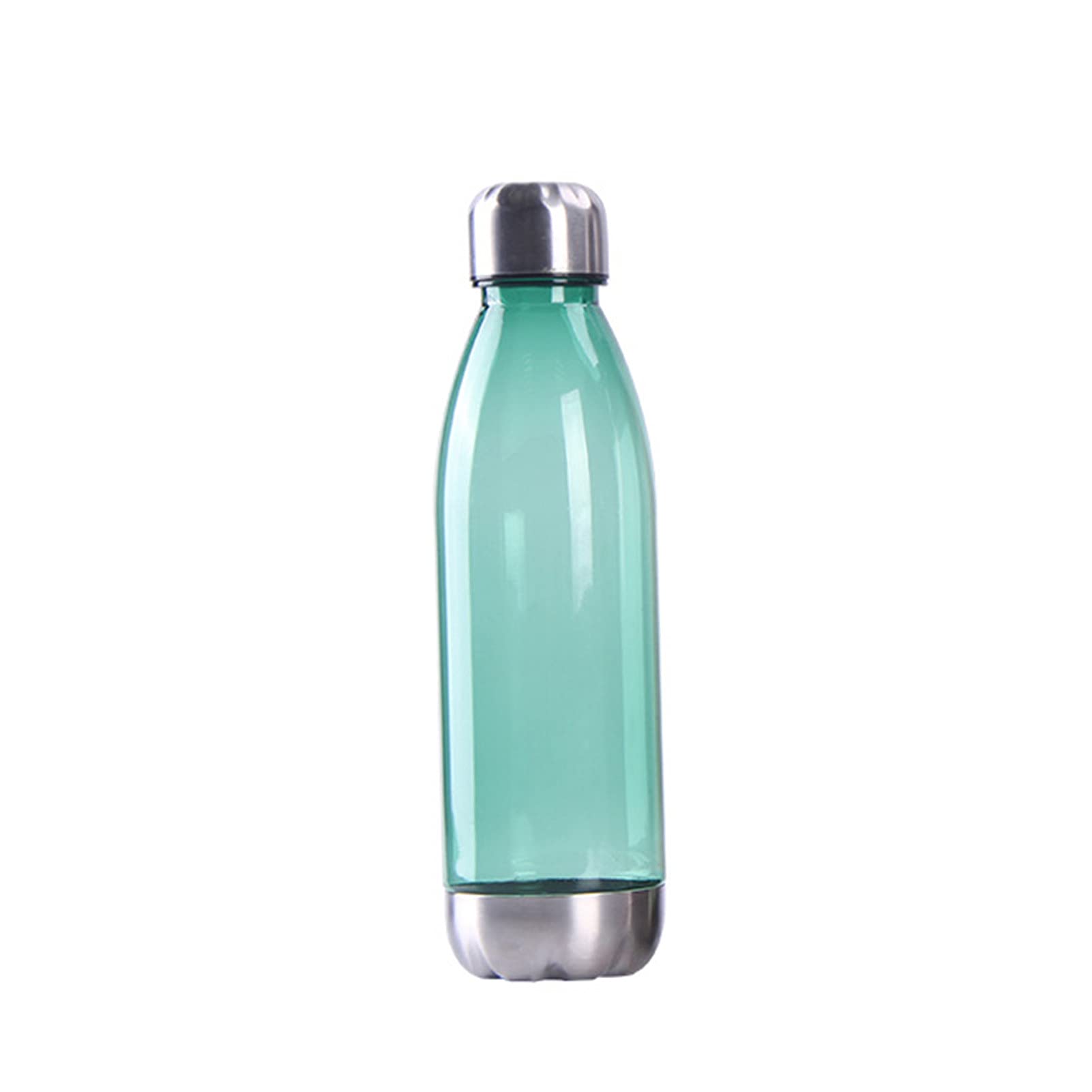 Eco-Friendly Large Capacity Plastic Sports Water Bottle for Adults - BPA Free, Leak Proof, Transparent Green Fitness Drink Bottle - Perfect for Gym, Hiking, Running & Outdoor Activities