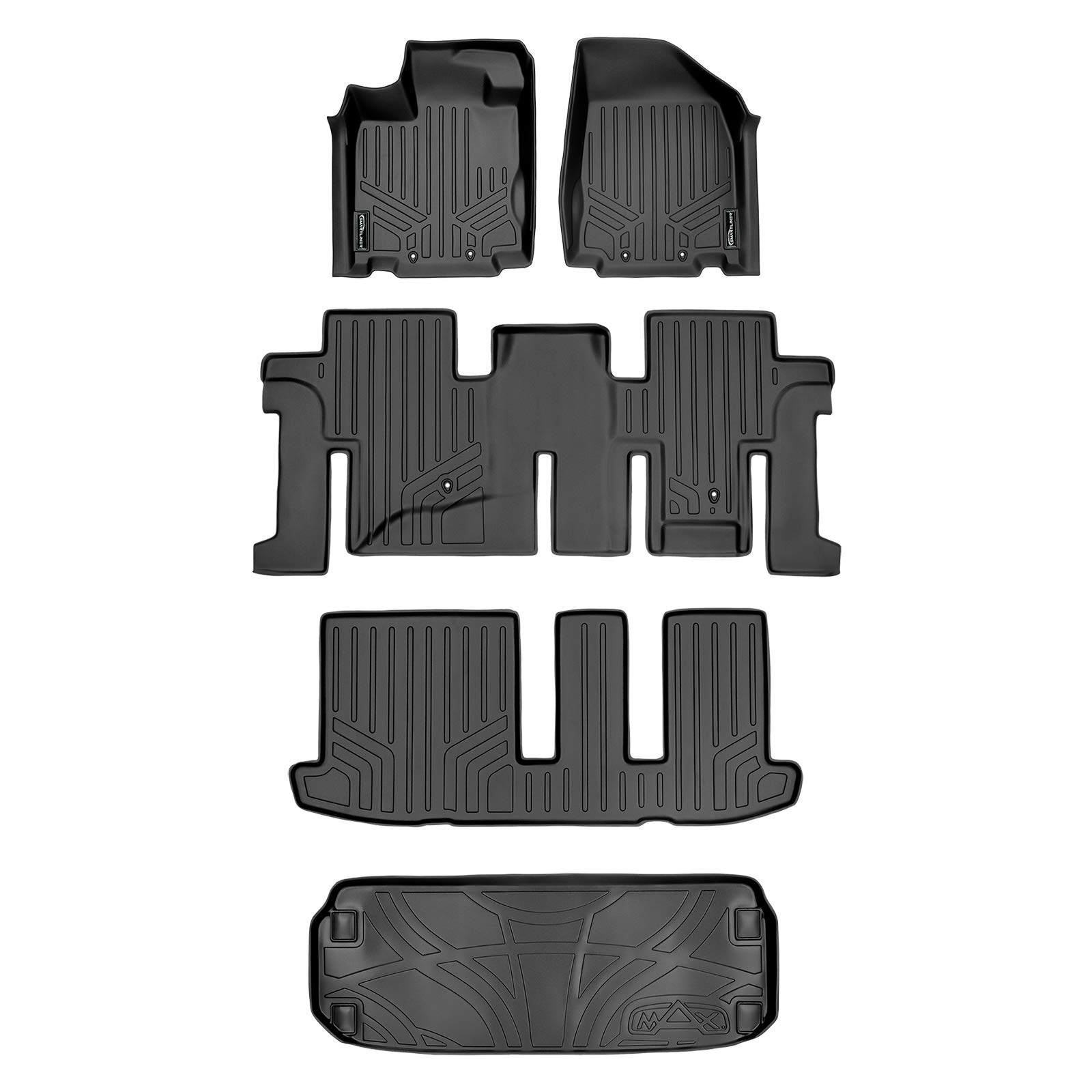 Premium SMARTLINER All-Weather Floor Mats & Cargo Liner Set - Custom Fit for 2013-2020 Nissan Pathfinder, 2013 Infiniti JX35 & 2014-2020 QX60 - Heavy Duty Black Car Mats for SUV Protection - Perfect for Family Road Trips, Off-Road Adventures & Daily Commutes