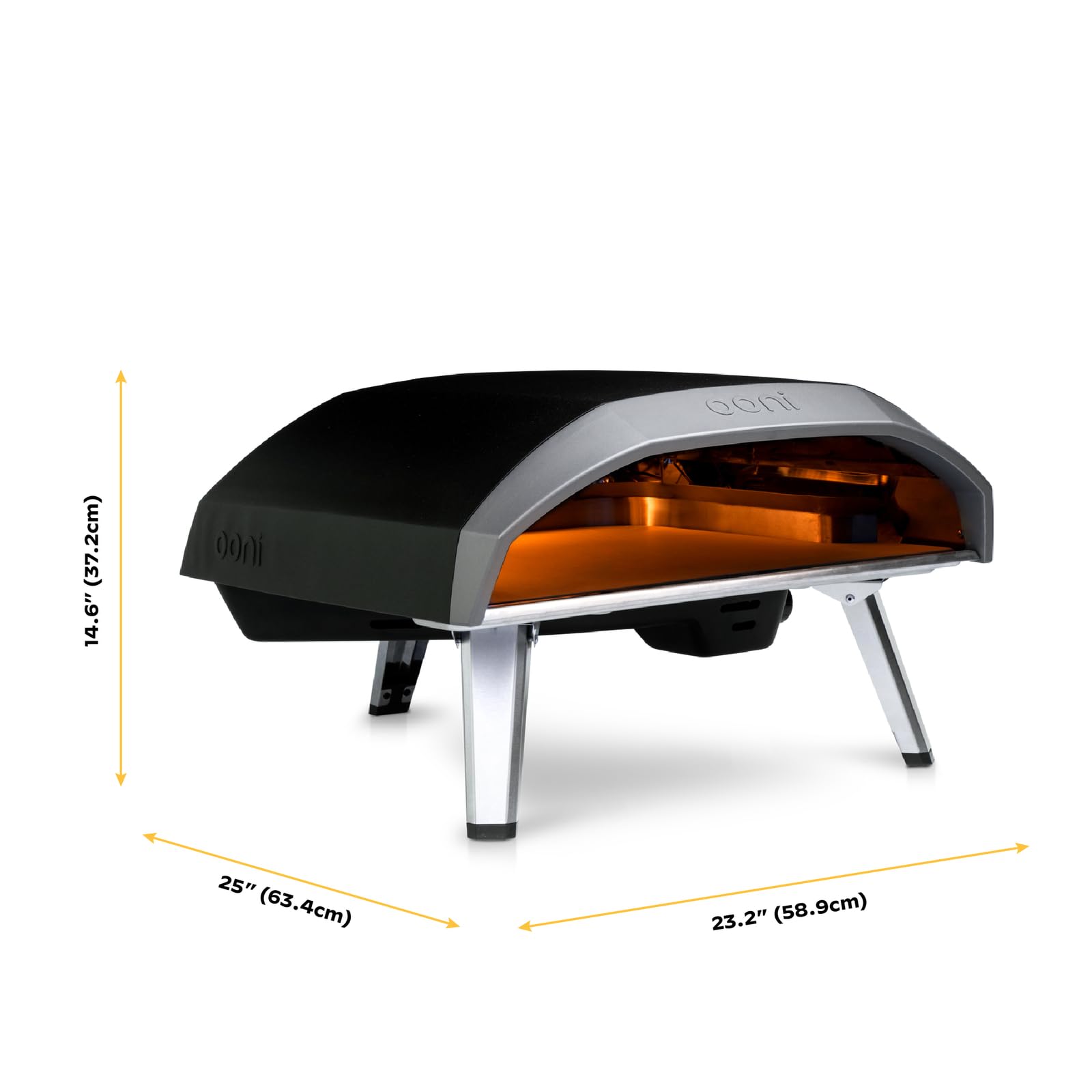 Ooni Koda 16 Gas Pizza Oven - Portable Outdoor Pizza Maker with 14