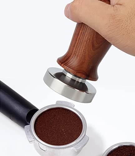 Premium 51/53/58MM Espresso Coffee Tamper - 304 Stainless Steel Flat Base with Ergonomic Handle - Professional Barista Accessory for Perfect Coffee Grounds (Ideal for Home Brewing & Café Use)