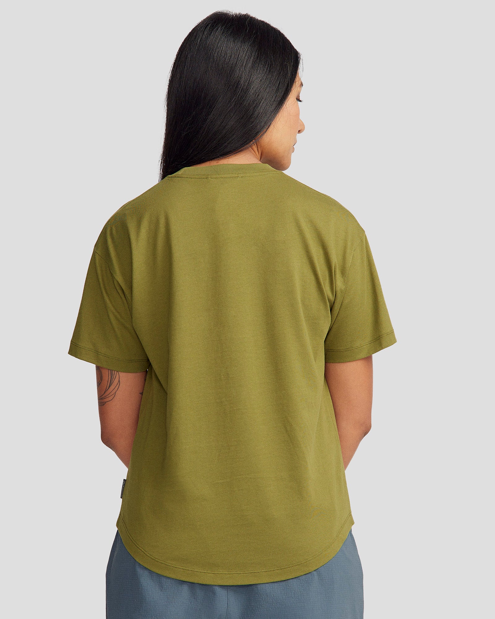 Women's Logo Organic Cotton T-Shirt - Dark Fern | Eco-Friendly Casual Wear for Everyday Comfort