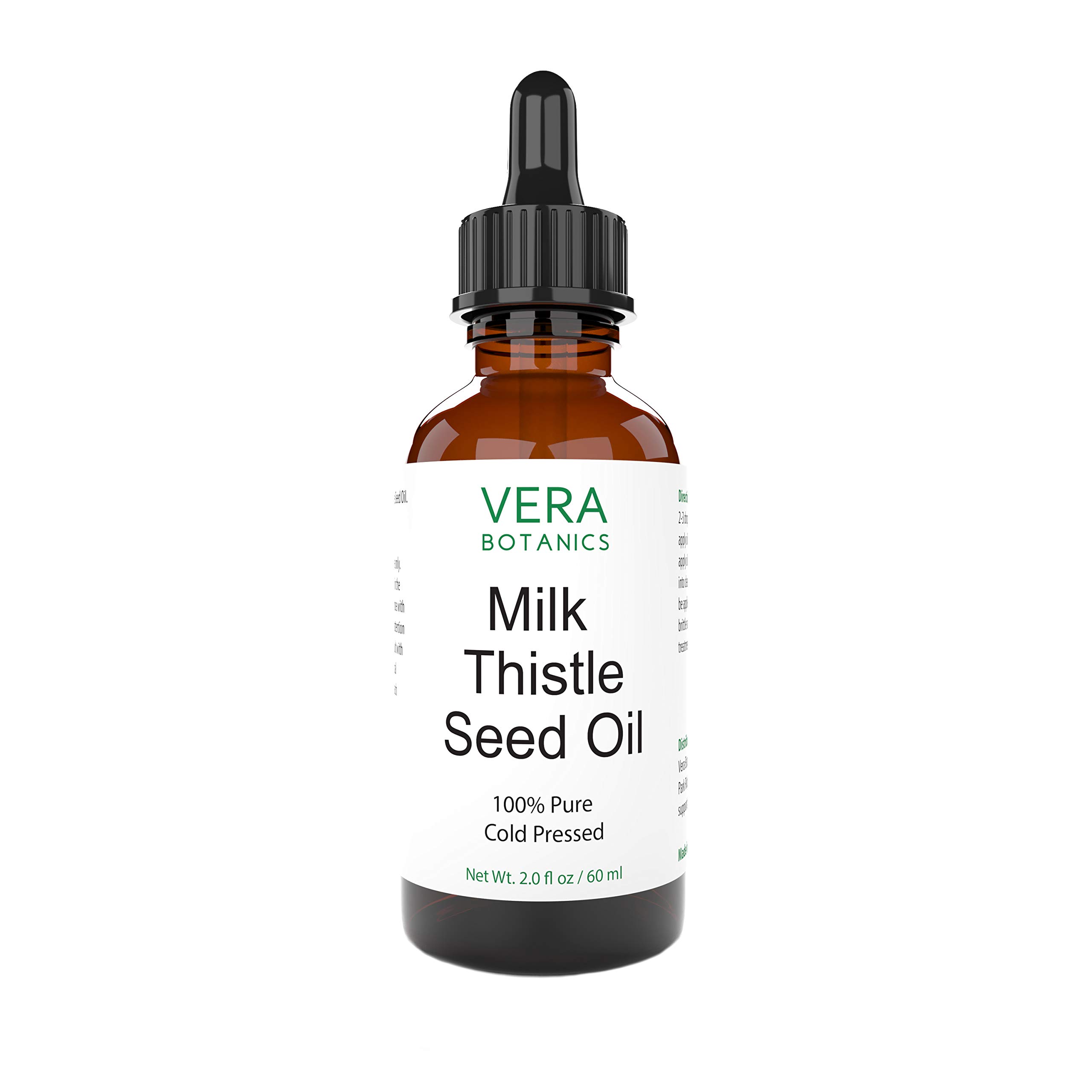 100% Pure & Natural Milk Thistle Oil - Cold-Pressed, Unrefined for Detox & Health - Face, Skin, Hair & Nail Care - Reduces Breakage & Evens Skin Tone - Perfect for Daily Skincare Routine & Natural Beauty Regimen