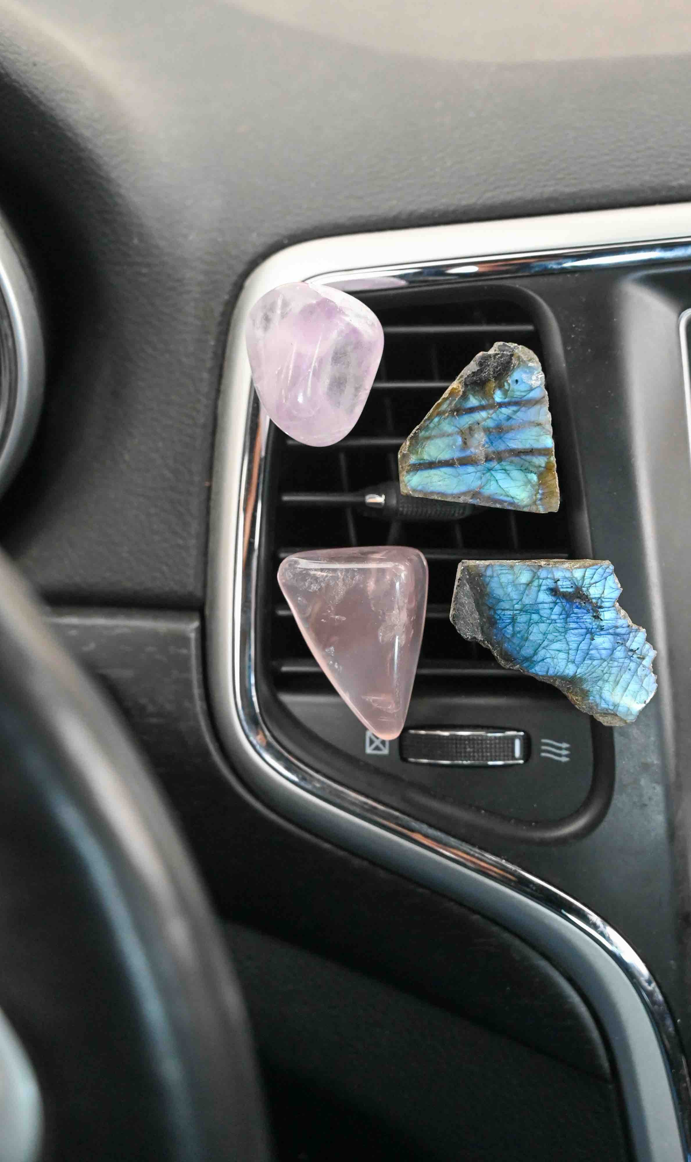 Ride N Style Crystal Car Vent Clips - Elegant Air Freshener Holder for Car, Home & Office - Perfect for Aromatherapy & Fragrance Diffusers