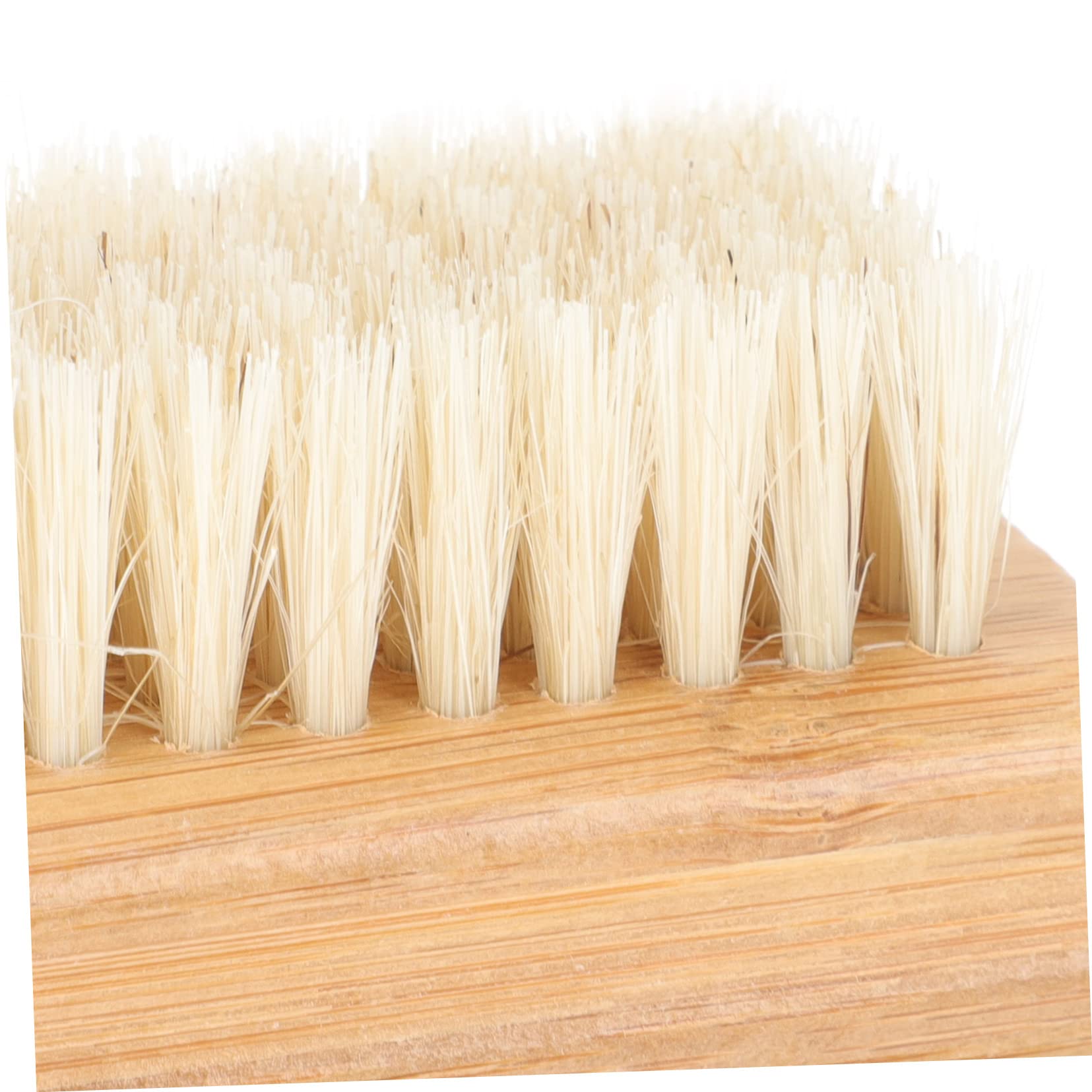 DOITOOL 2-Pack Bamboo Nail Brush Cleaner - Multi-Purpose Household Cleaning Brush for Fingernails, Boots, Shoes & Laundry - Natural Scrubber for Hygiene & Stain Removal - Perfect for Salon, Home & Travel Use