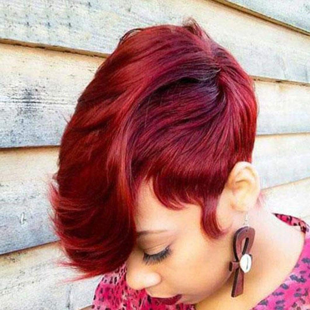 BeiSD Short Colored Wigs for Black Women - Trendy Short Hairstyles with Vibrant Colors (89409) | Perfect for Cosplay, Parties & Daily Fashion