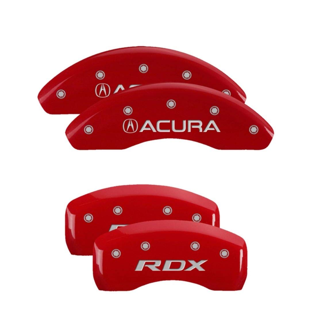 High-Performance MGP Caliper Covers for Acura RDX - Red 4-Pack Set | Enhances Brake Aesthetics & Protects Calipers | Perfect for Car Enthusiasts & Custom Builds