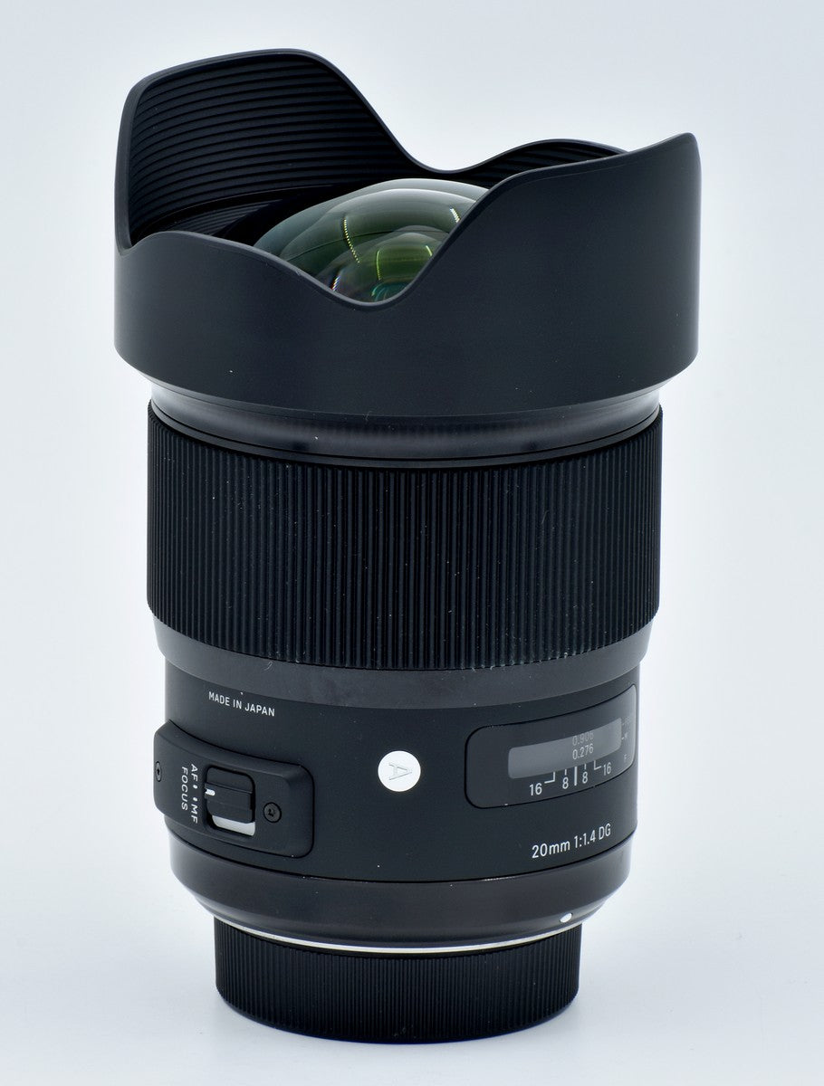 Used Sigma 20mm f/1.4 DG HSM Lens for Nikon F Mount - Wide Aperture Prime Lens for Landscape, Astro & Low Light Photography
