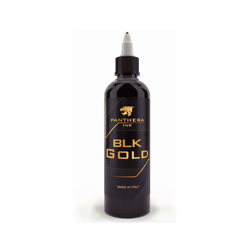 Panthera Black Gold Ink - Premium 5 oz Calligraphy Ink for Fountain Pens, Dip Pens & Art Projects - Ideal for Lettering, Drawing & Creative Writing