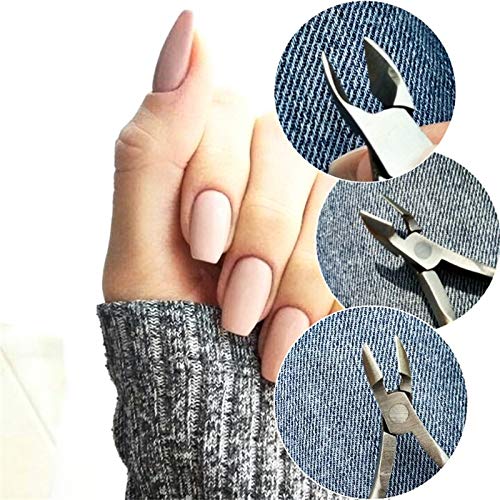 Professional Heavy Duty Stainless Steel Nail & Toenail Clippers for Thick & Ingrown Nails - Cuticle Remover Scissors & Cutters (9.5cm x 6cm) - Perfect for Pedicure, Manicure & Home Grooming