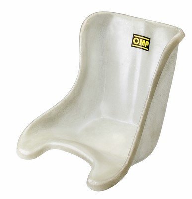 Universal Fit OMP Kart Seat - Black Standard Go-Kart Racing Seat for Indoor & Outdoor Karting, Racing Events, and Track Days