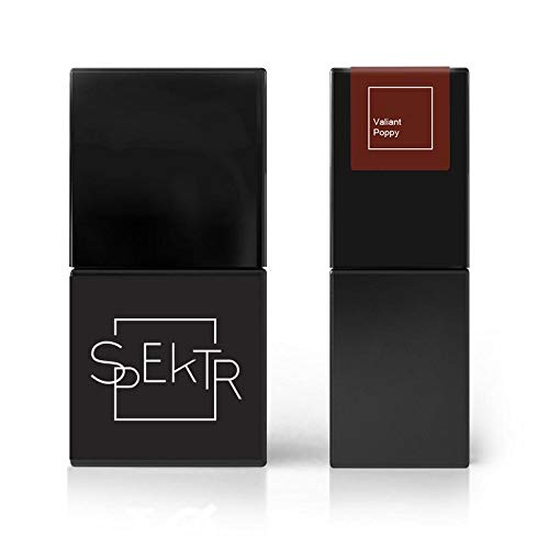 SPEKTR UV LED Nail Polish & Gel Polish - Valiant Poppy (111) 10ml for Long-Lasting Manicures at Home & Salon | Professional Nail Art Design