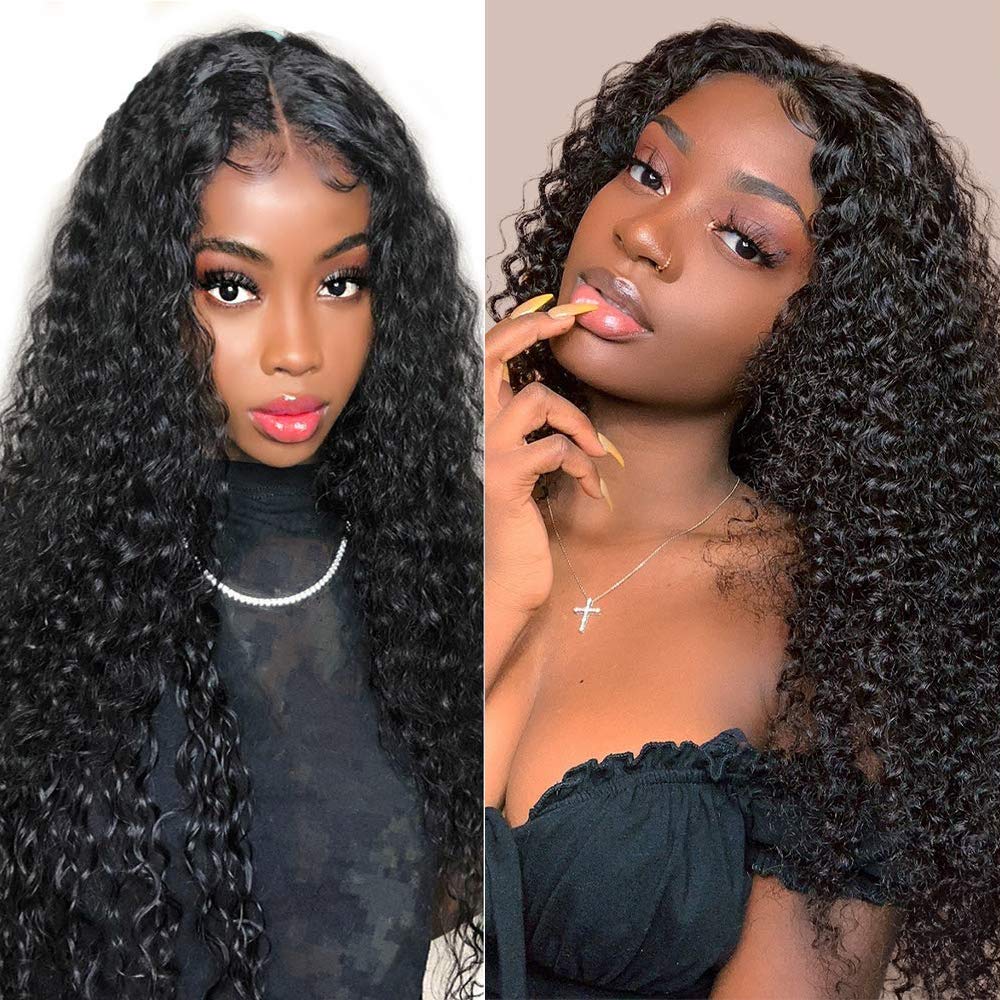 360 Lace Frontal Wig with Baby Hair & Bleached Knots – Pre Plucked Kinky Curly Human Hair Wig, 12