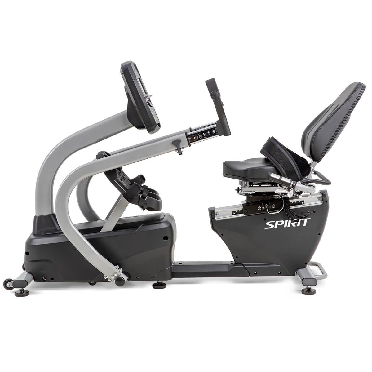 Spirit Fitness MS300 Recumbent Stepper - Low Impact Exercise Bike for Home Workout, Seniors & Physical Therapy | Compact Cardio Machine for Small Spaces & Rehab