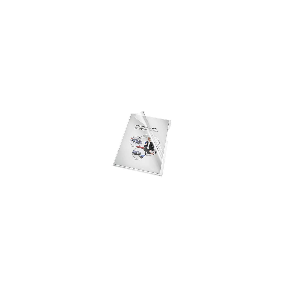 Clear PVC A4 Blue Transparent Wallets - 205000 Series, 150 Micron Thick, Pack of 100 - Perfect for Office Documents, School Projects, and Business Presentations